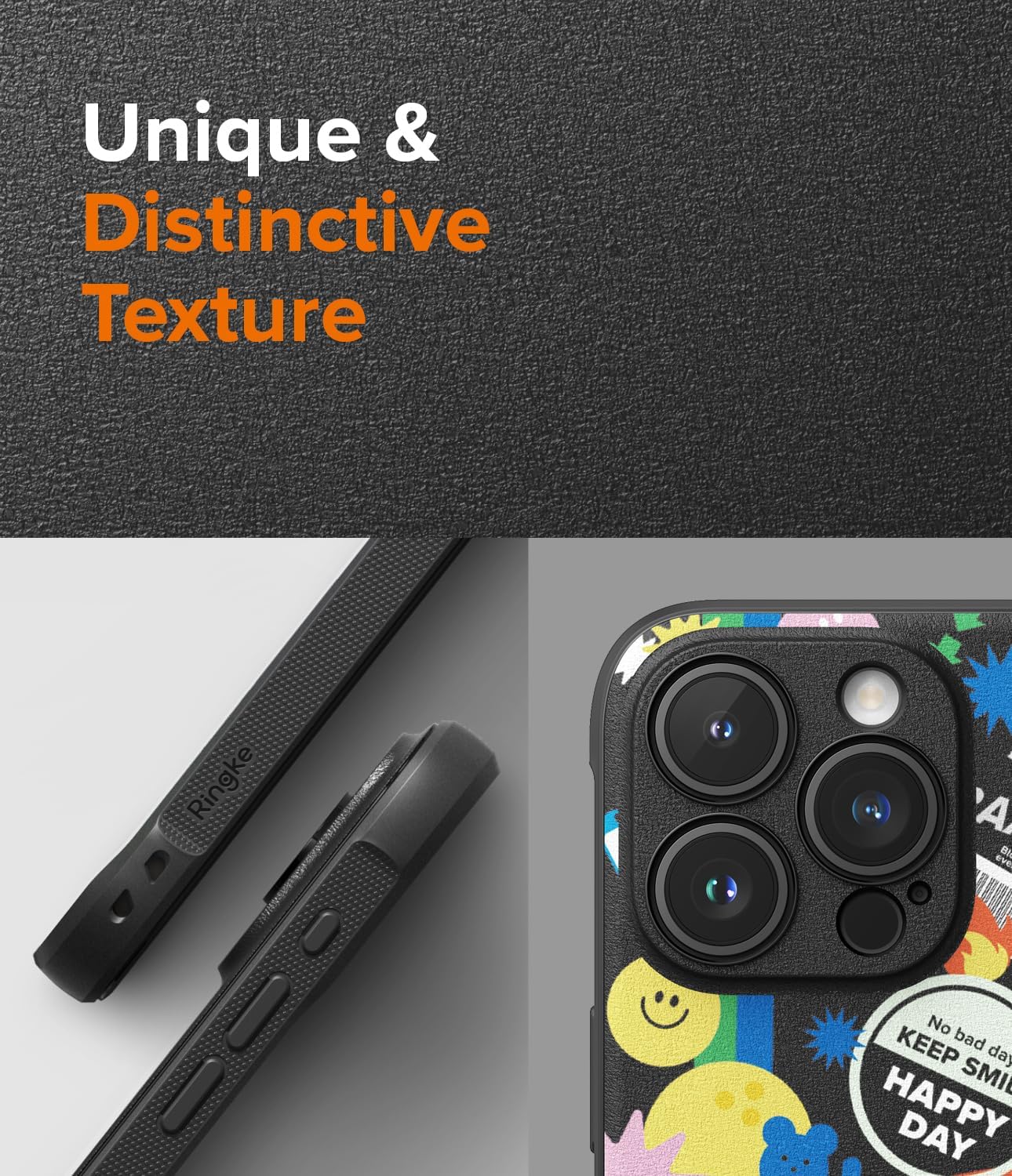 Ringke Onyx Se siente bien en la mano Funda compatible con iPhone 15 Pro Max, tecnología antihuellas, antideslizante, agarre mejorado, a prueba de
