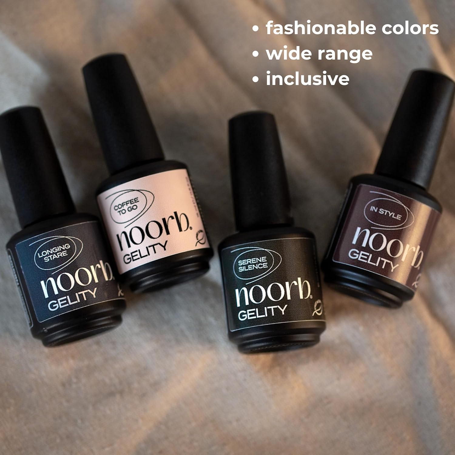 Esmalte de gel negro, esmalte de uñas de gel natural sin olor con pigmentos orgánicos, colores de esmalte de uñas de gel UV