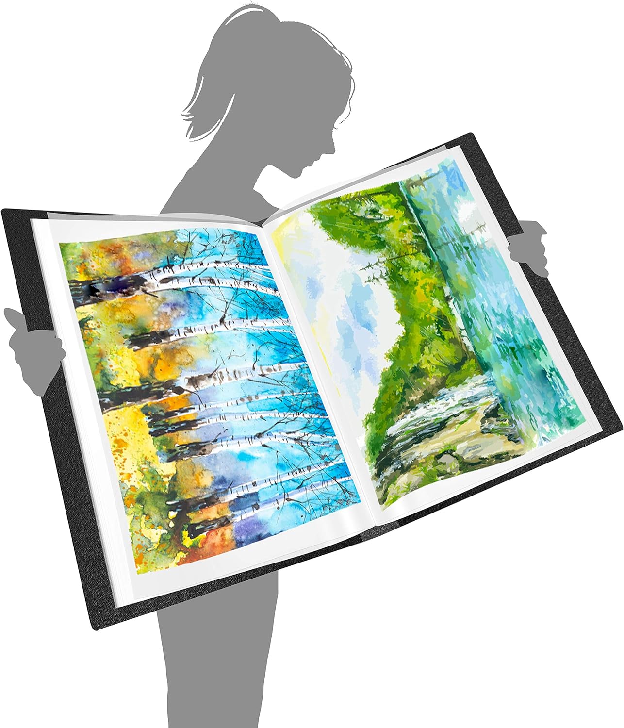Carpeta de 40 fundas transparentes