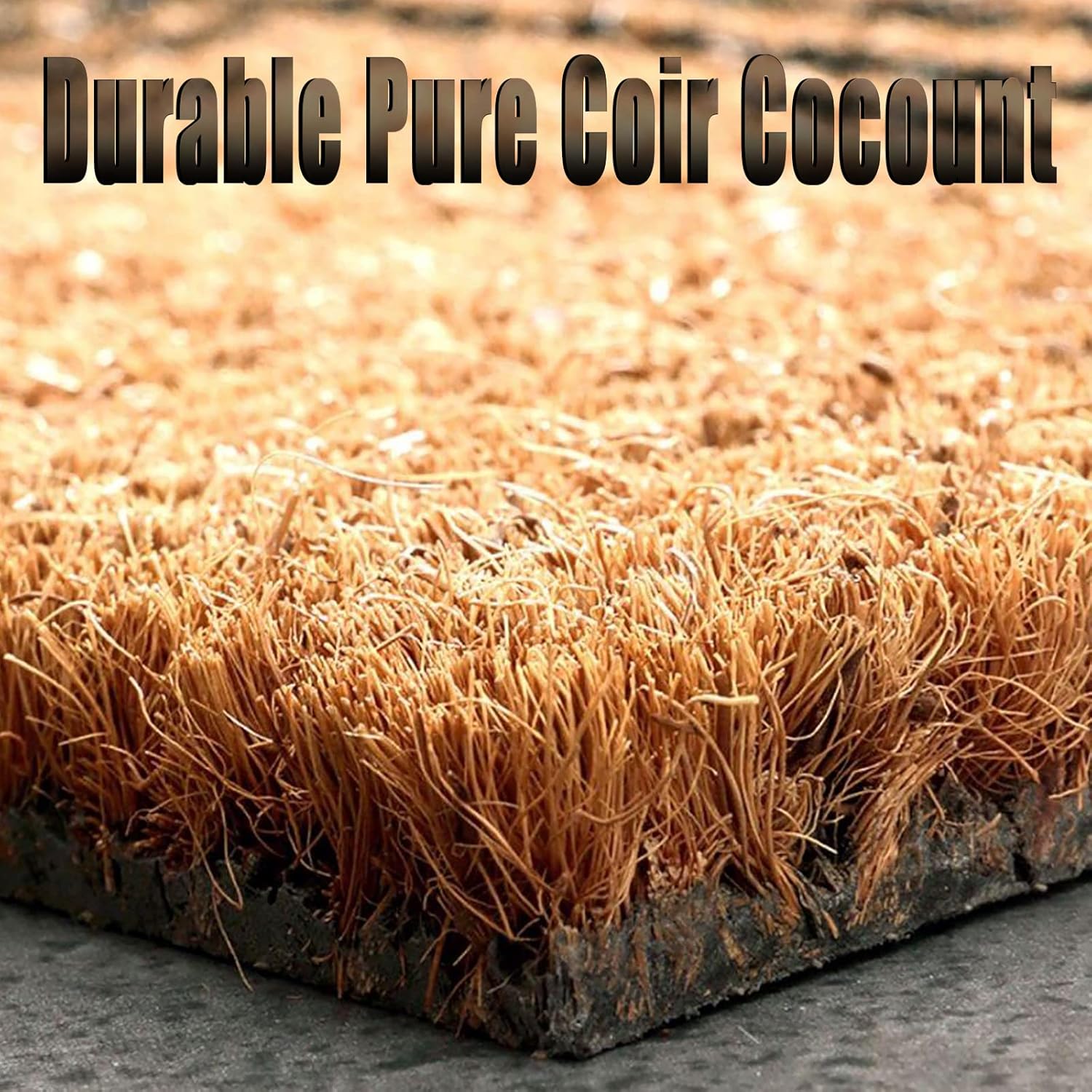 Tapete para puerta delantera con temática náutica del océano y playa, resistente a la suciedad, acuarela, vida tropical, fibra de coco tropical,