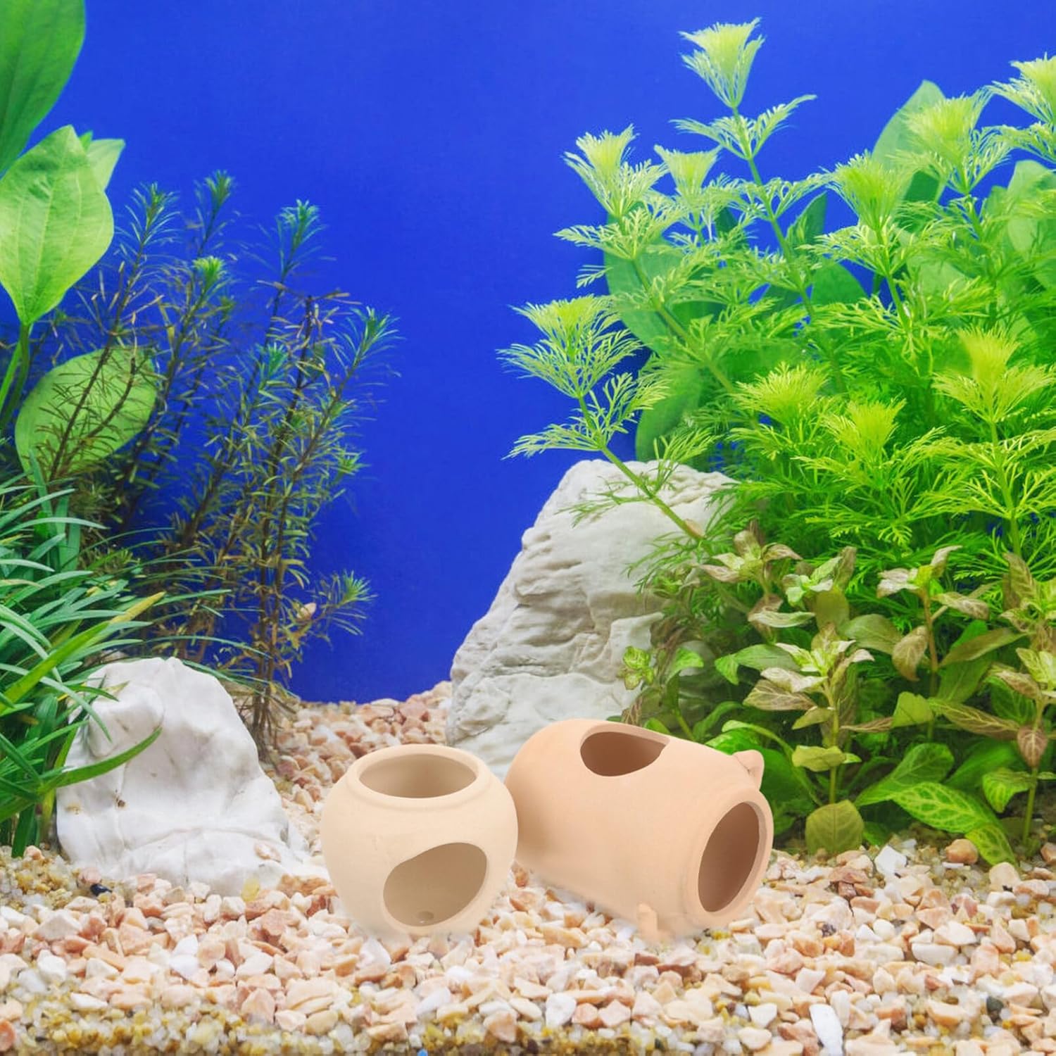 Ipetboom Decoración de acuario cueva de peces refugio adornos bajo el agua escondite lugar cueva de peces acuario cueva de camarones cuevas para