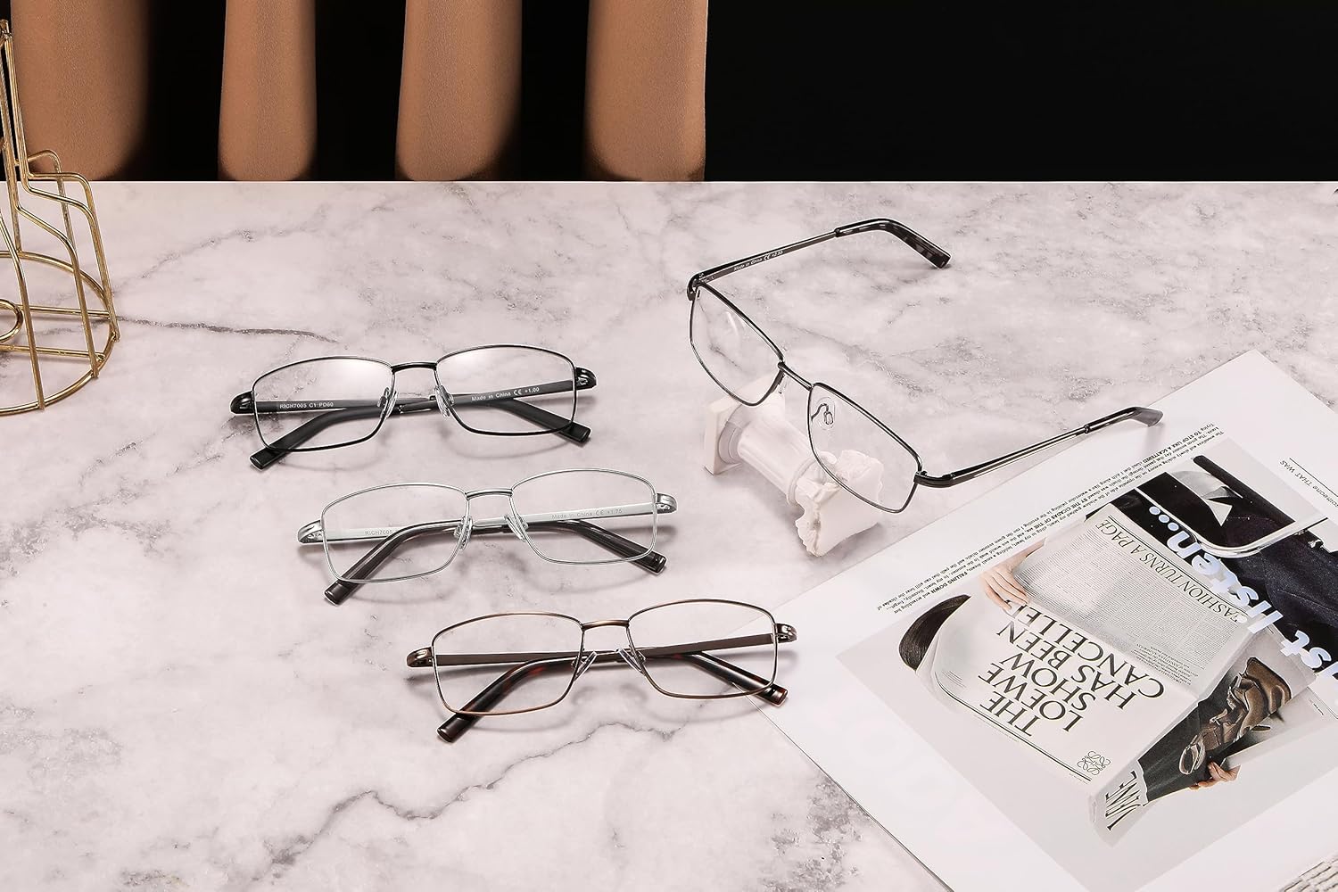 mrbobmslee 4 Pack Reading Glasses for Men, Computer Readers with Spring Hinge, Anti UV RayEye StrainGlare