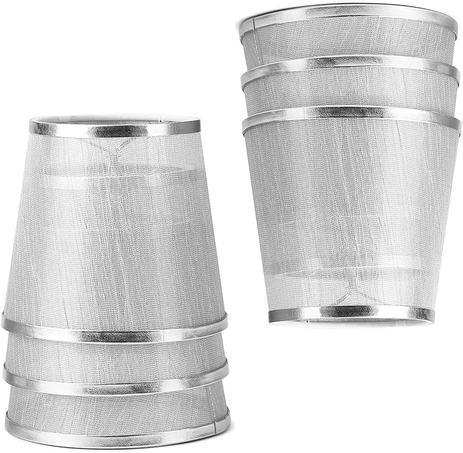 Pantalla de lámpara de gasa con clip, pantallas de lámpara de 5.5 pulgadas para bases de lámpara, campana, clip (6, plateado)