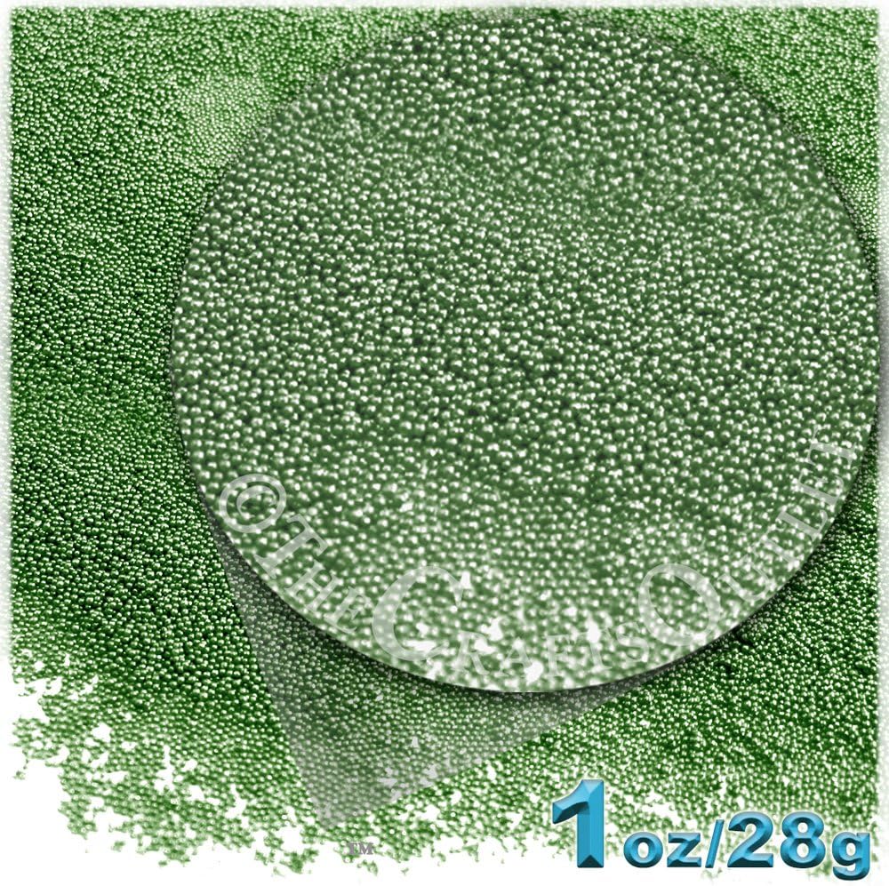 The Crafts Outlet Acabado Opaco, Vidrio, Microperlas 0.024 in, Ideal para Caviar, Perla Opaco