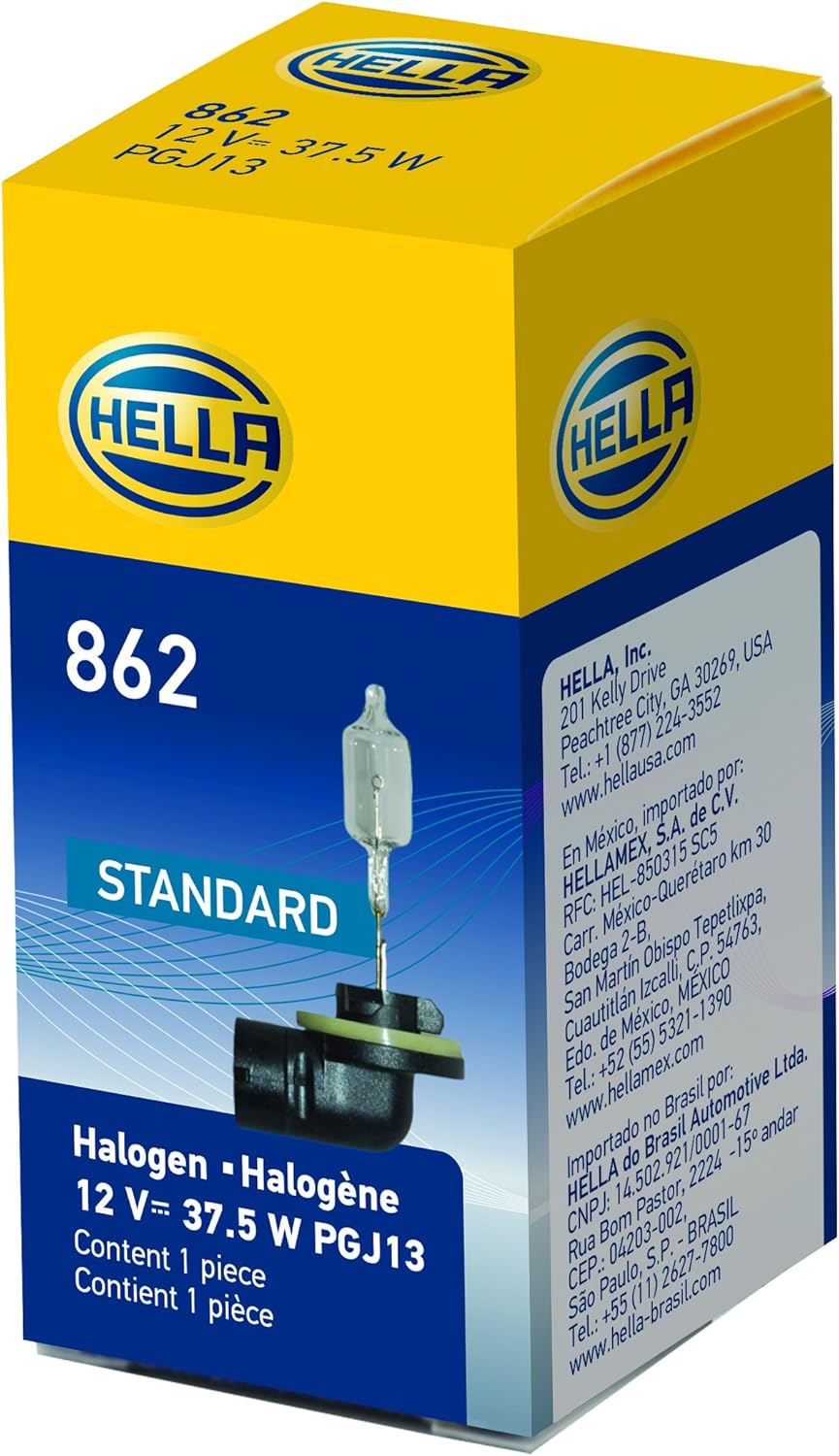 HELLA Bombilla halógena estándar 862, 12 V, 37,5 W