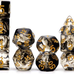 Haxtec – Juego de dados de 7unidades, poliédricos, para juegos de rol como Dragones y Mazmorras Haxtec – Juego de dados de 7unidades, poliédricos, para juegos de rol como Dragones y Mazmorras