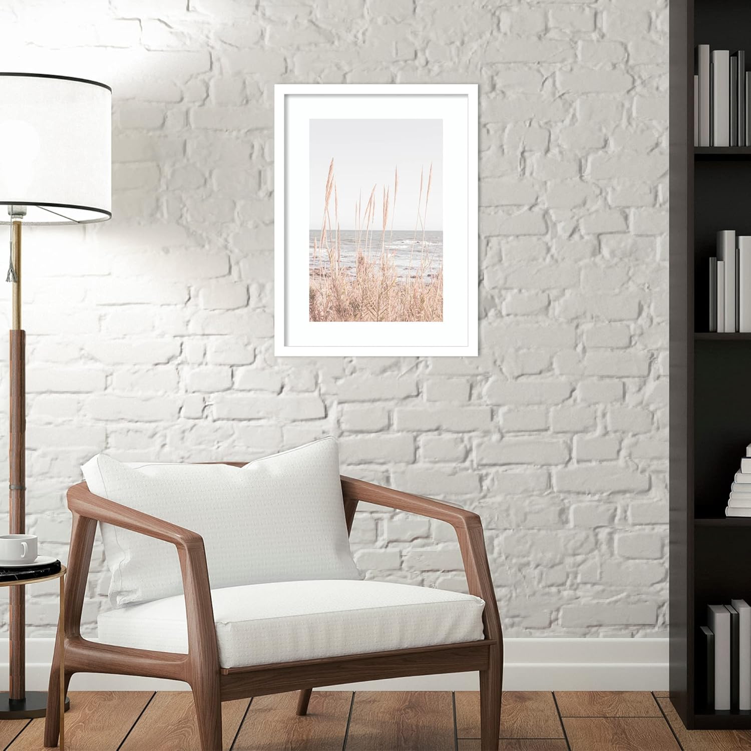 Amanti Art Beach Vass 001 by 1x Studio III – Lienzo decorativo para pared con marco de madera (16 pulgadas de ancho x 21 pulgadas de alto), marco