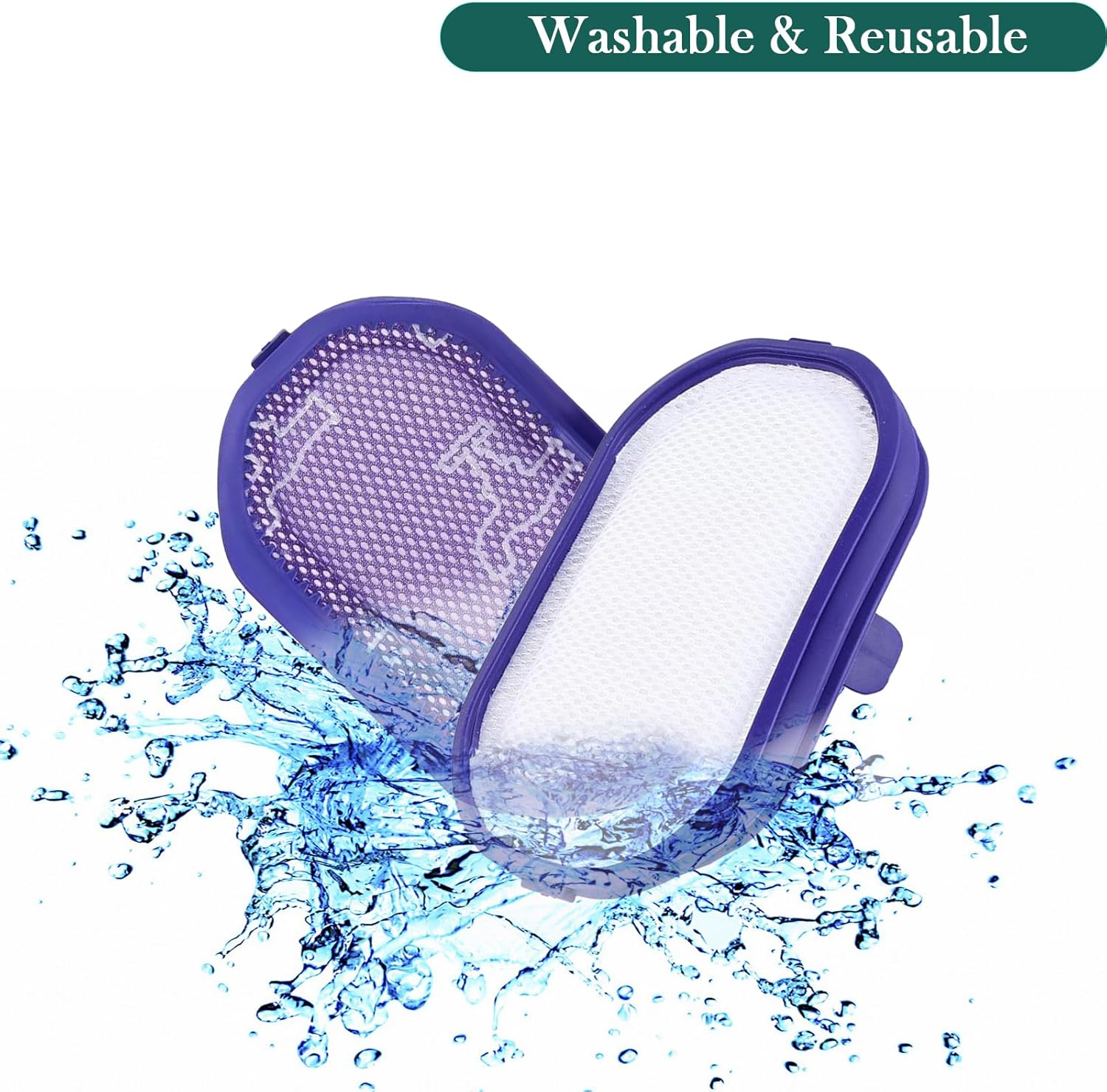 2 filtros para Dyson DC30DC31DC34DC35DC44DC45 Digital Slim, DC56 lavable prefiltro de repuesto compatible con aspiradoras Dyson, sustituye a la