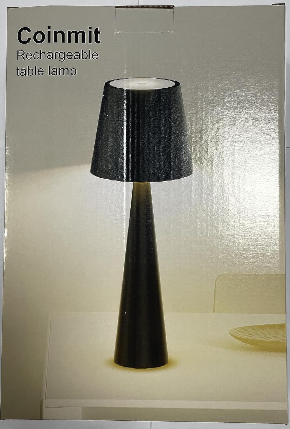 Moderna lámpara de mesa LED inalámbrica con sensor táctil, luz de mesa impermeable IP54 para exteriores, lámparas de mesa LED portátiles blancas,