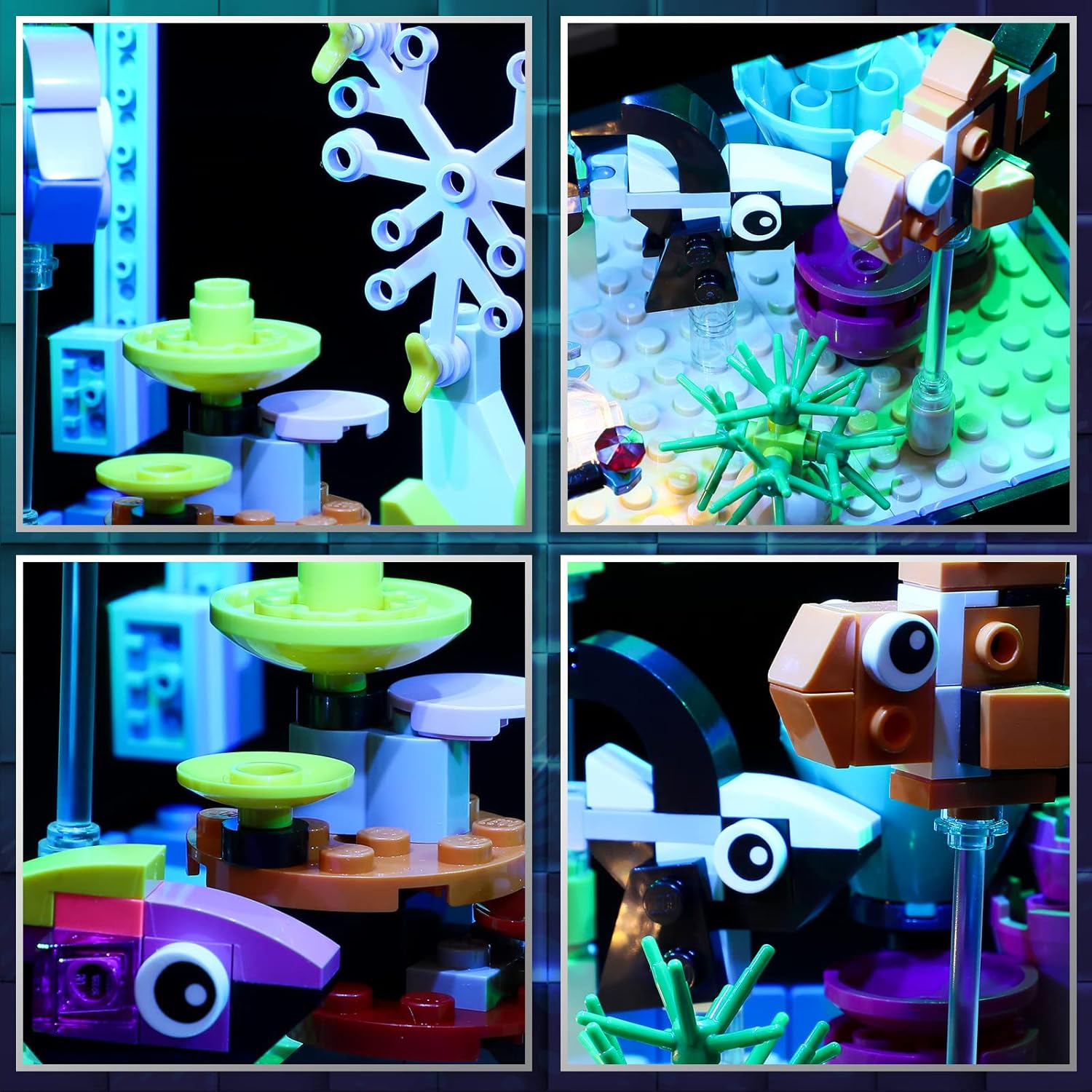 Vaodest Luz LED para Lego 31122 Fish Tank Creator Modelo 3 en 1, diseño y configuración compatible con el modelo 31122 (solo luz LED, no kit de