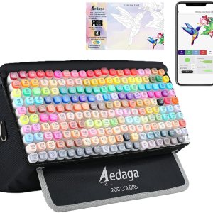 Marcadores de alcohol de 200 colores para artistas, aplicación gratuita para colorear, marcadores a base de alcohol de doble punta para dibujar, Marcadores de alcohol de 200 colores para artistas, aplicación gratuita para colorear, marcadores a base de alcohol de doble punta para dibujar,