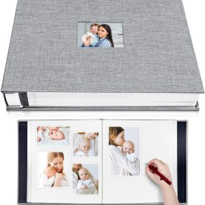 HoneyTolly Álbum de fotos grande autoadhesivo con ventana de visualización de imágenes, álbum de recortes de bricolaje para fotos de 4 x 6 pulgadas, HoneyTolly Álbum de fotos grande autoadhesivo con ventana de visualización de imágenes, álbum de recortes de bricolaje para fotos de 4 x 6 pulgadas,