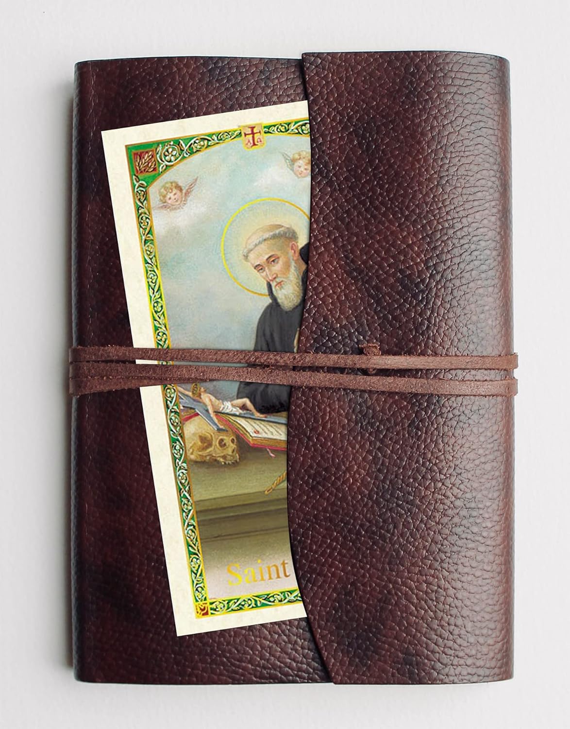 San Benito Católica Casa Bendición con San Benito de Nursia Tarjeta, llavero, la oración del Señor  Santo Patrón de Europa San Benito Percha de