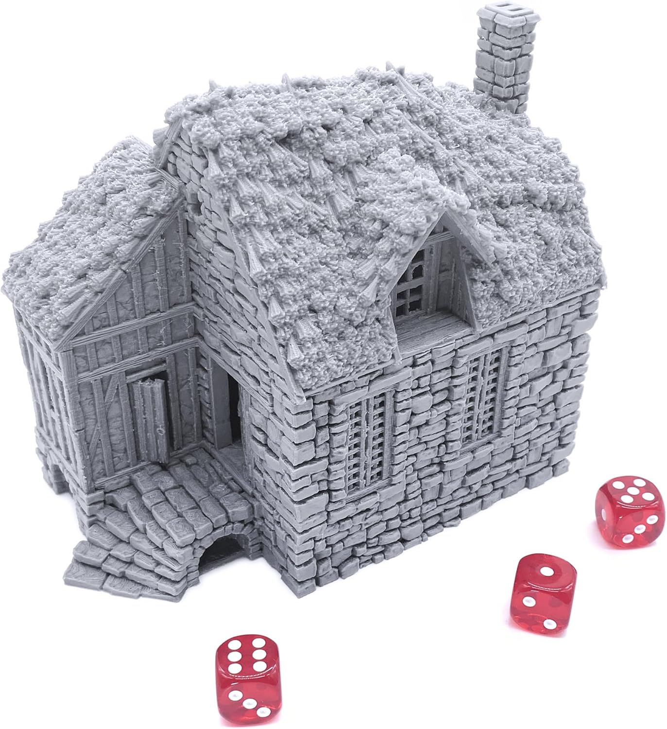 Barlyway Cottage – Terreno DND compatible con Dungeons and Dragons, Warhammer 40k, 1.102 in Wargaming miniatura, juegos de rol de mesa, escenario de