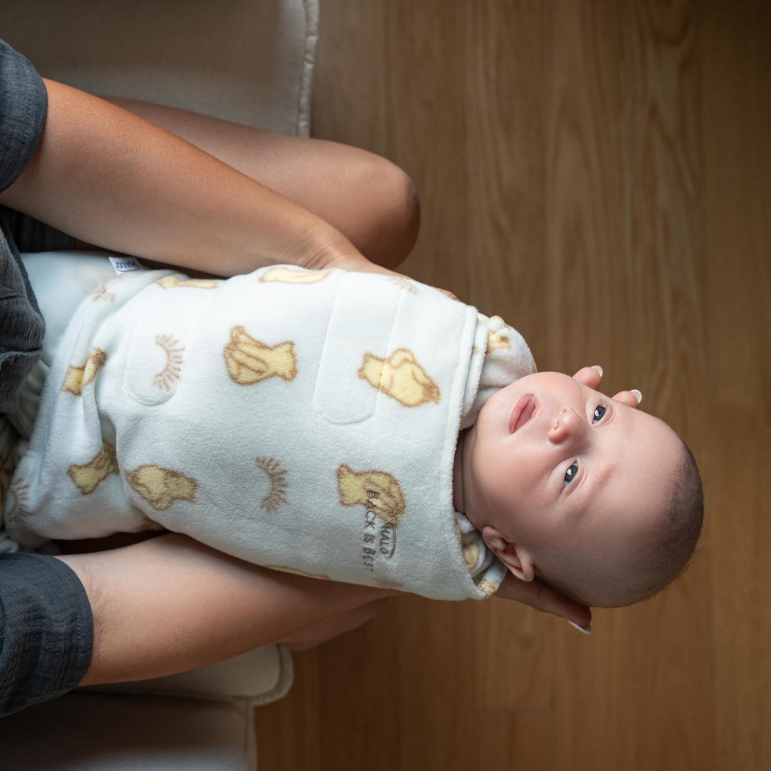 HALO Saco de dormir de microforro polar, manta ajustable de 3 vías, TOG 3.0, Sunshine Winnie, S, 3-6 meses