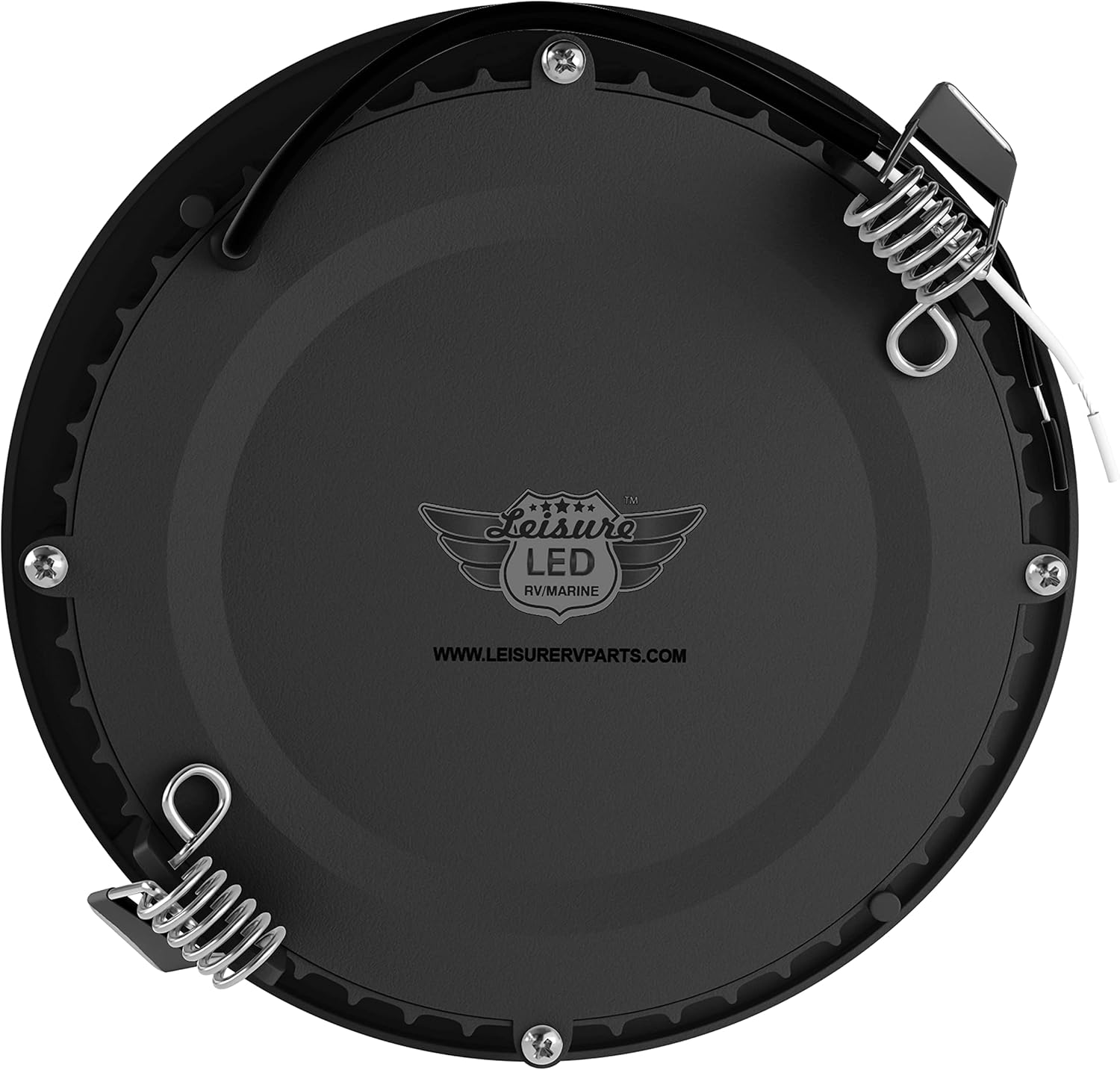 Leisure LED Paquete de 5 luces de techo empotrables para barco RV de 480 lúmenes, luz LED súper delgada, panel de luz DC 12 V 4.75 pulgadas, 6 W,