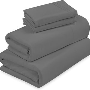 ROYALE LINENS – Sábanas de 3 piezas individual XL – Juego de sábanas de microfibra cepillada 1800 – 1 sábana bajera, 1 sábana encimera, 1 funda de ROYALE LINENS – Sábanas de 3 piezas individual XL – Juego de sábanas de microfibra cepillada 1800 – 1 sábana bajera, 1 sábana encimera, 1 funda de
