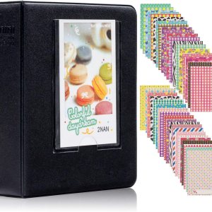 Ablus – Álbum de fotos con 64 bolsillos para fotos instantáneas de cámaras Fujifilm Instax Mini 7s 8 8+ 9 25 26 50s 70 90 y letrero, pequeño Ablus – Álbum de fotos con 64 bolsillos para fotos instantáneas de cámaras Fujifilm Instax Mini 7s 8 8+ 9 25 26 50s 70 90 y letrero, pequeño