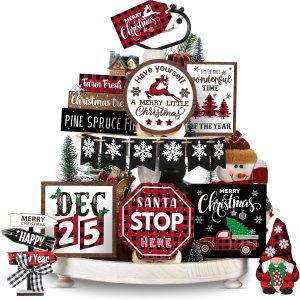 Decoración de bandeja escalonada de Navidad, juego de decoraciones de bandeja escalonada de invierno, muñeco de nieve, copo de nieve, gnomo, camión, Decoración de bandeja escalonada de Navidad, juego de decoraciones de bandeja escalonada de invierno, muñeco de nieve, copo de nieve, gnomo, camión,