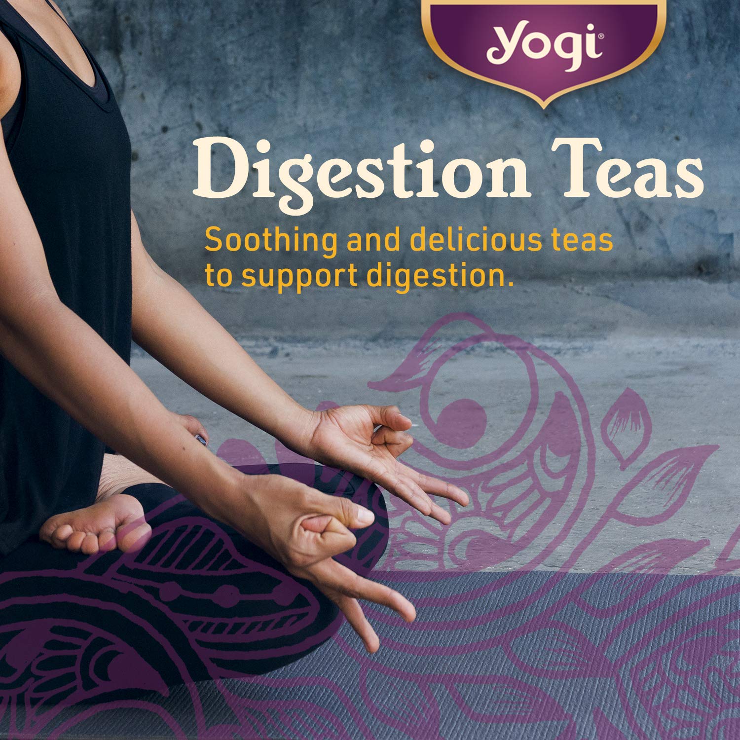 Yogi Tea Stomach Ease Tea – 16 bolsas de té por paquete (4 paquetes) – Té digestivo para ayudar a calmar el estómago – Té calmante para el estómago