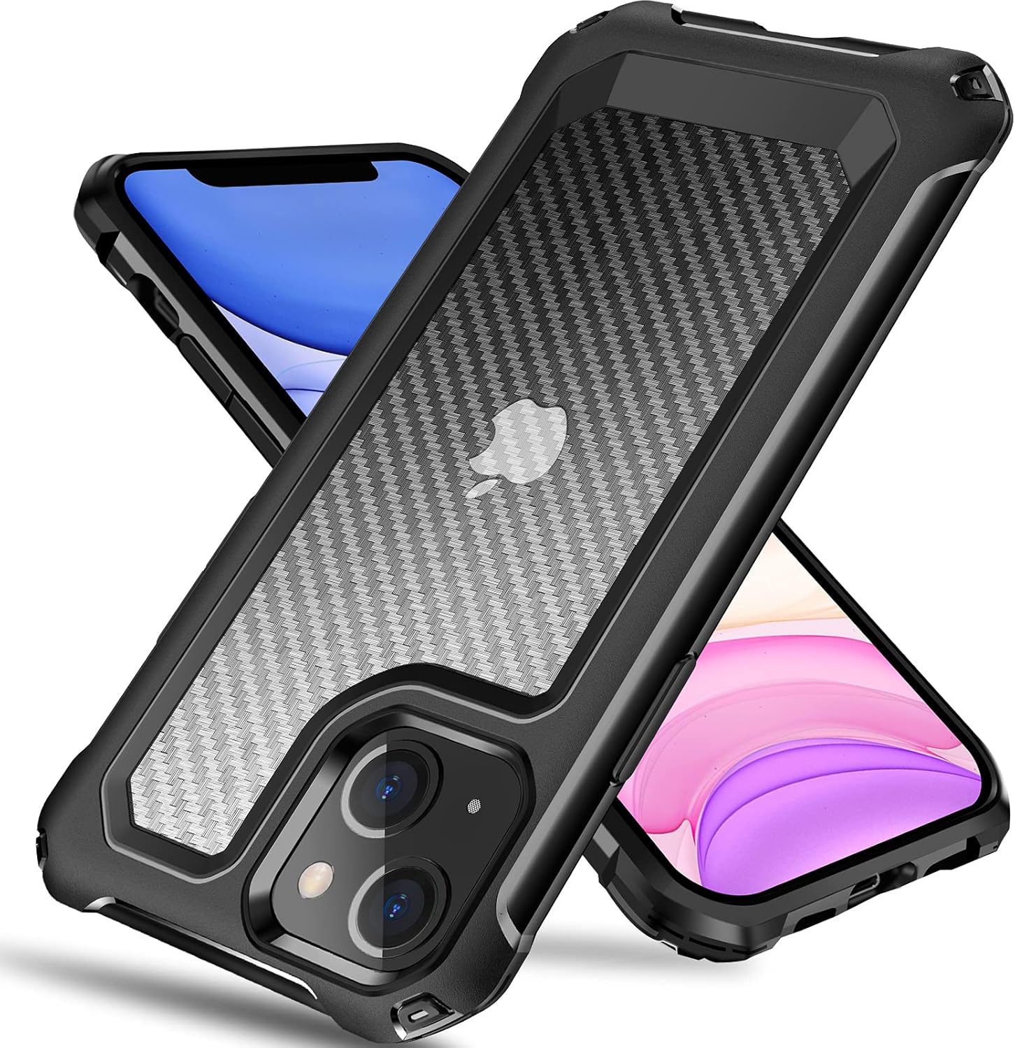 Funda para iPhone 14 Plus, a prueba de golpes de grado militar, marco de parachoques de TPU suave, antiarañazos, resistente a las huellas