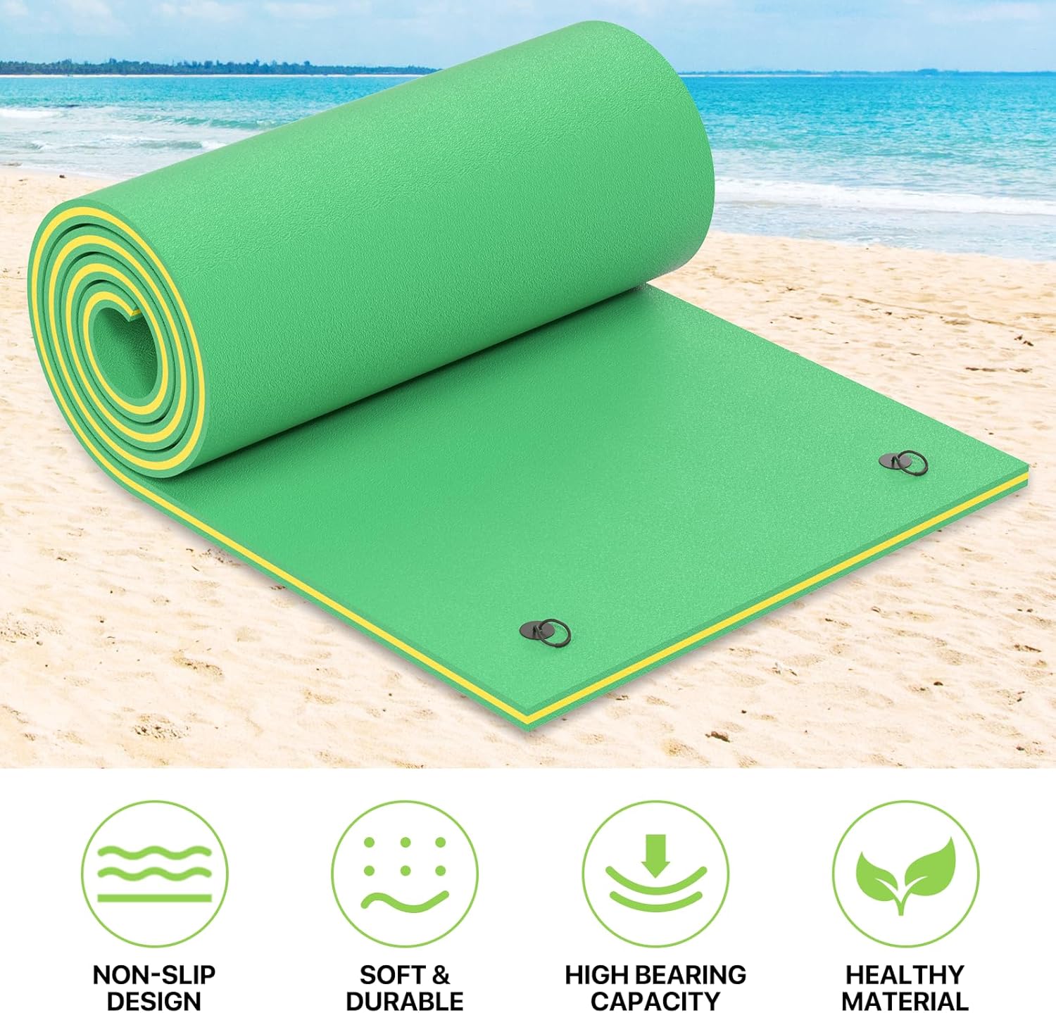 Magshion Large Water Floating Mat for Adults Pool Lake Boating Float Pad 18 x 6 ft