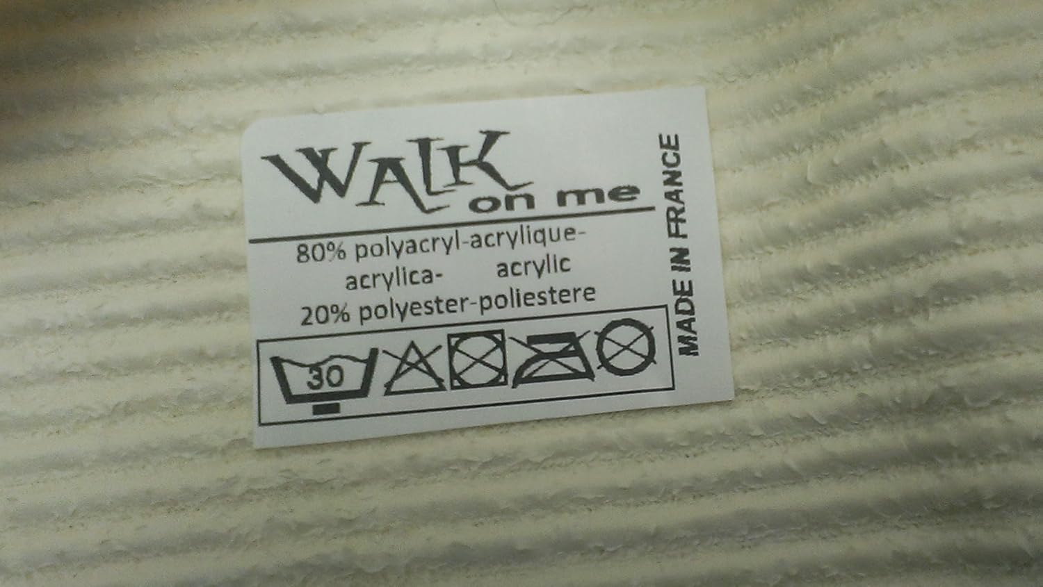 Walk on Me Alfombra redonda de piel de oveja sintética Flokati – Nuevo fabricado en Francia (negro)