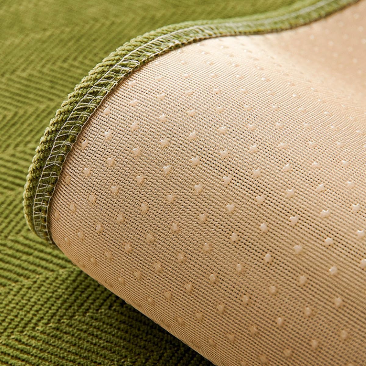 Funda de sofá divertida y mullida, funda protectora de tela de felpilla en espiga para muebles, funda divertida y mullida para sofá para mascotas,