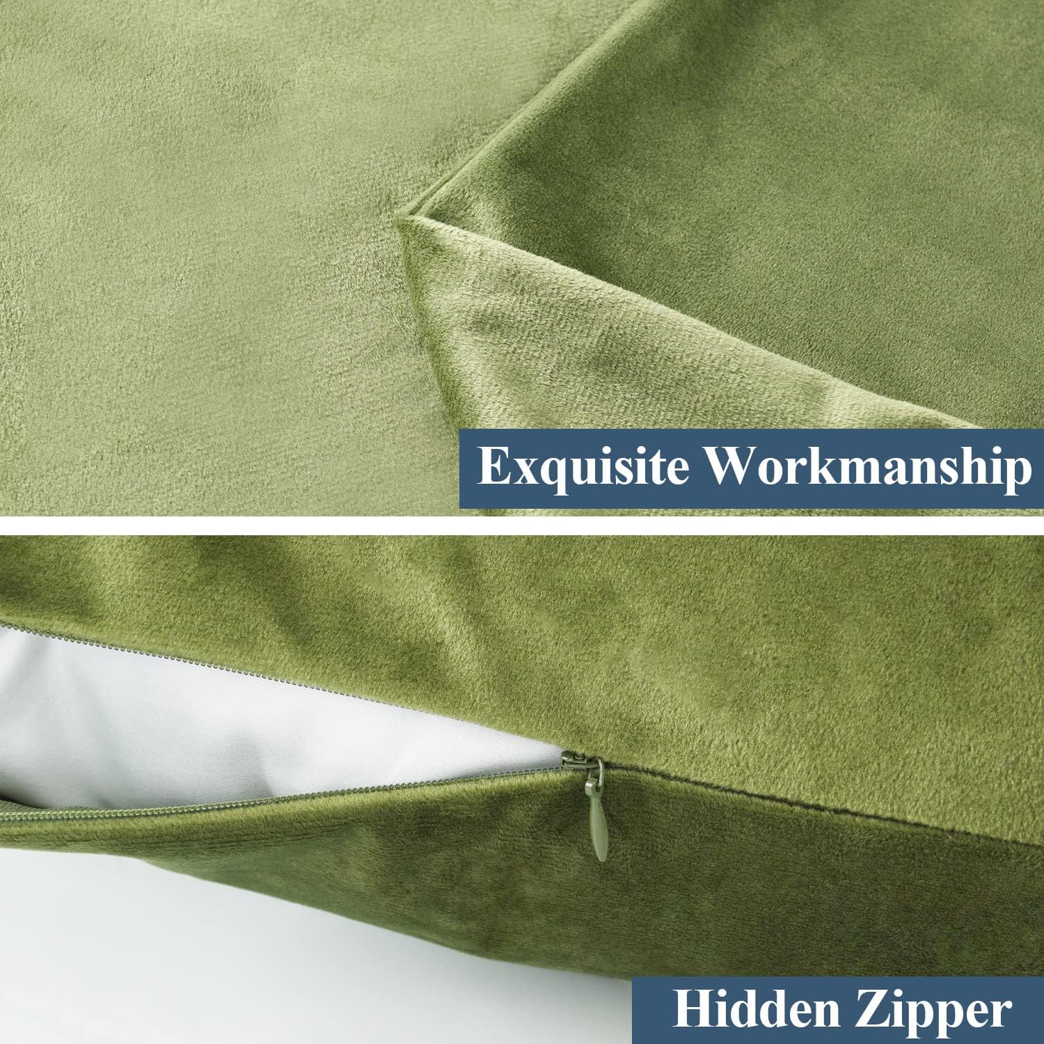 Bedream Almohada de cuerpo completo para adultos (oliva, 20 x 54 pulgadas), almohada larga para dormir, almohadas grandes para cama, almohada