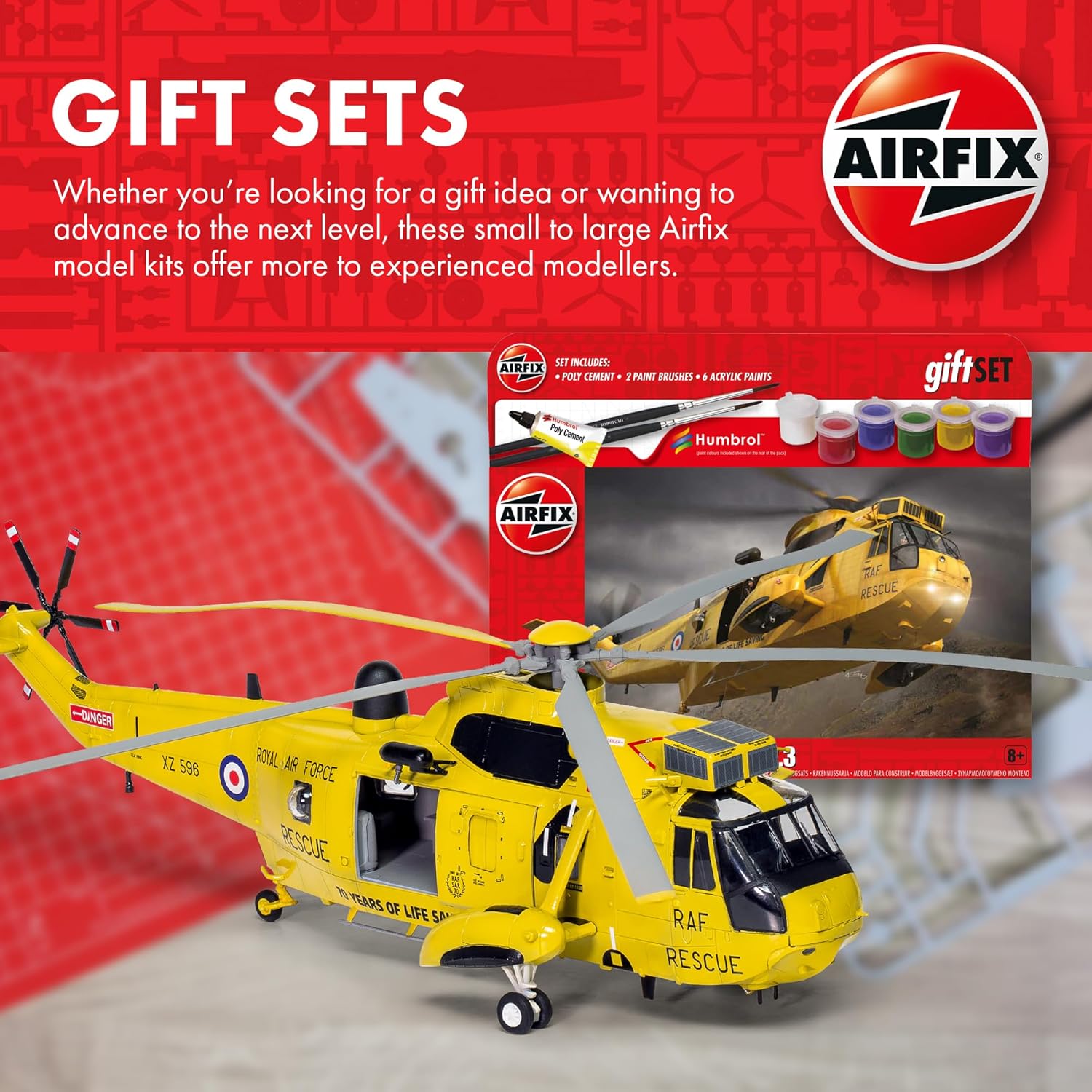 Airfix Starter Gift Set Mini Cooper S 132 Racing Car Kit de modelo de plástico A55310A