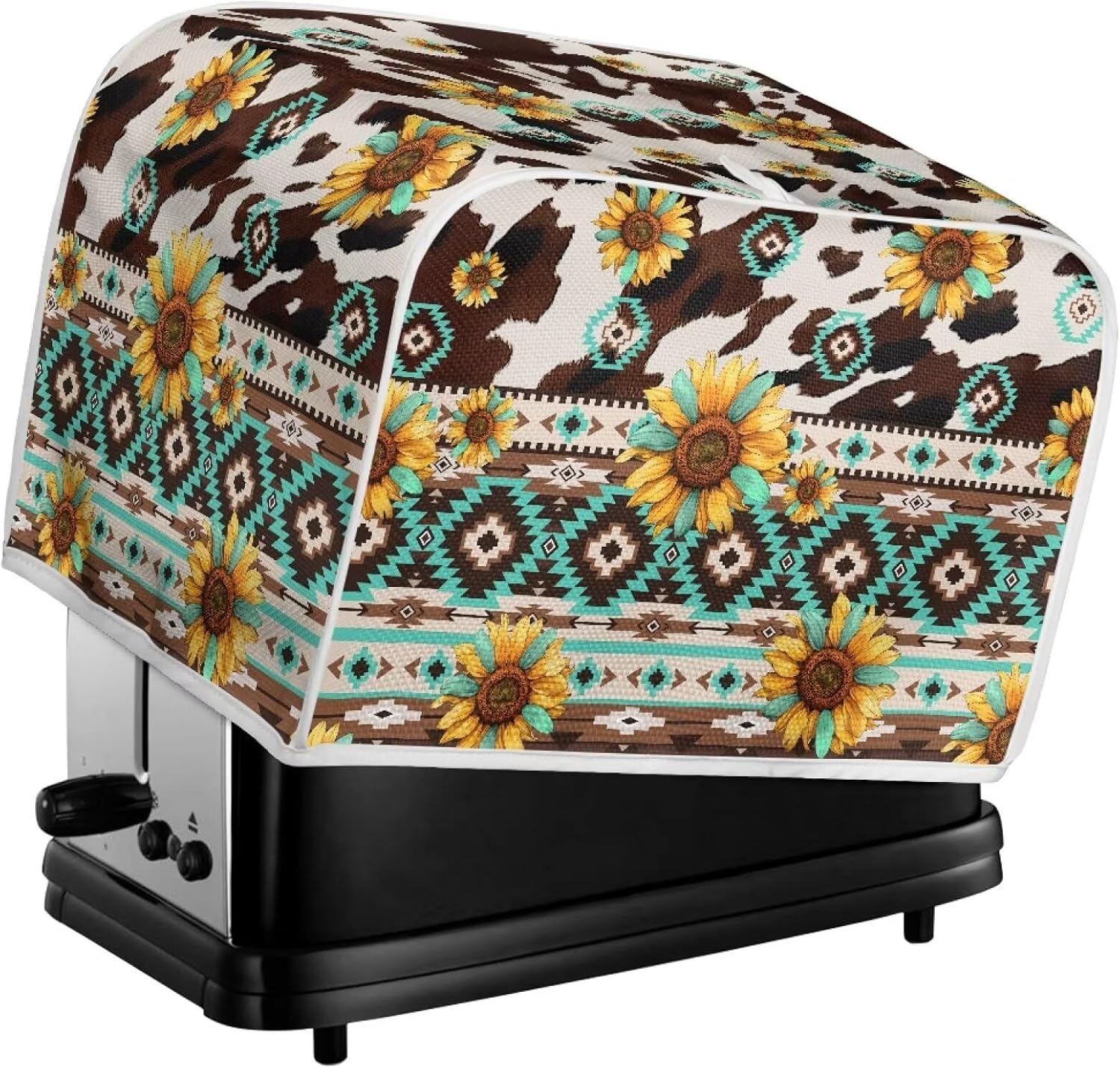 AFPANQZ 2 Slice Aztec Triba Toaster Covers Bread Toaster Oven Protector Covers Abstract Mushroom Print Toaster Covers Anti Dust Fingerprint Covers