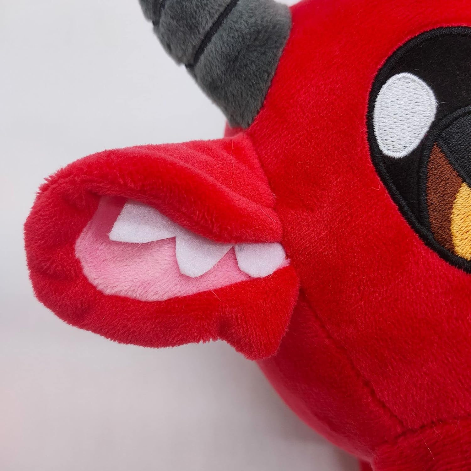 HARLSO Peluche de Demon The Click de apoyo emocional, 7.9 pulgadas, juguete de peluche de demonio rojo para niños, regalos para decoración de