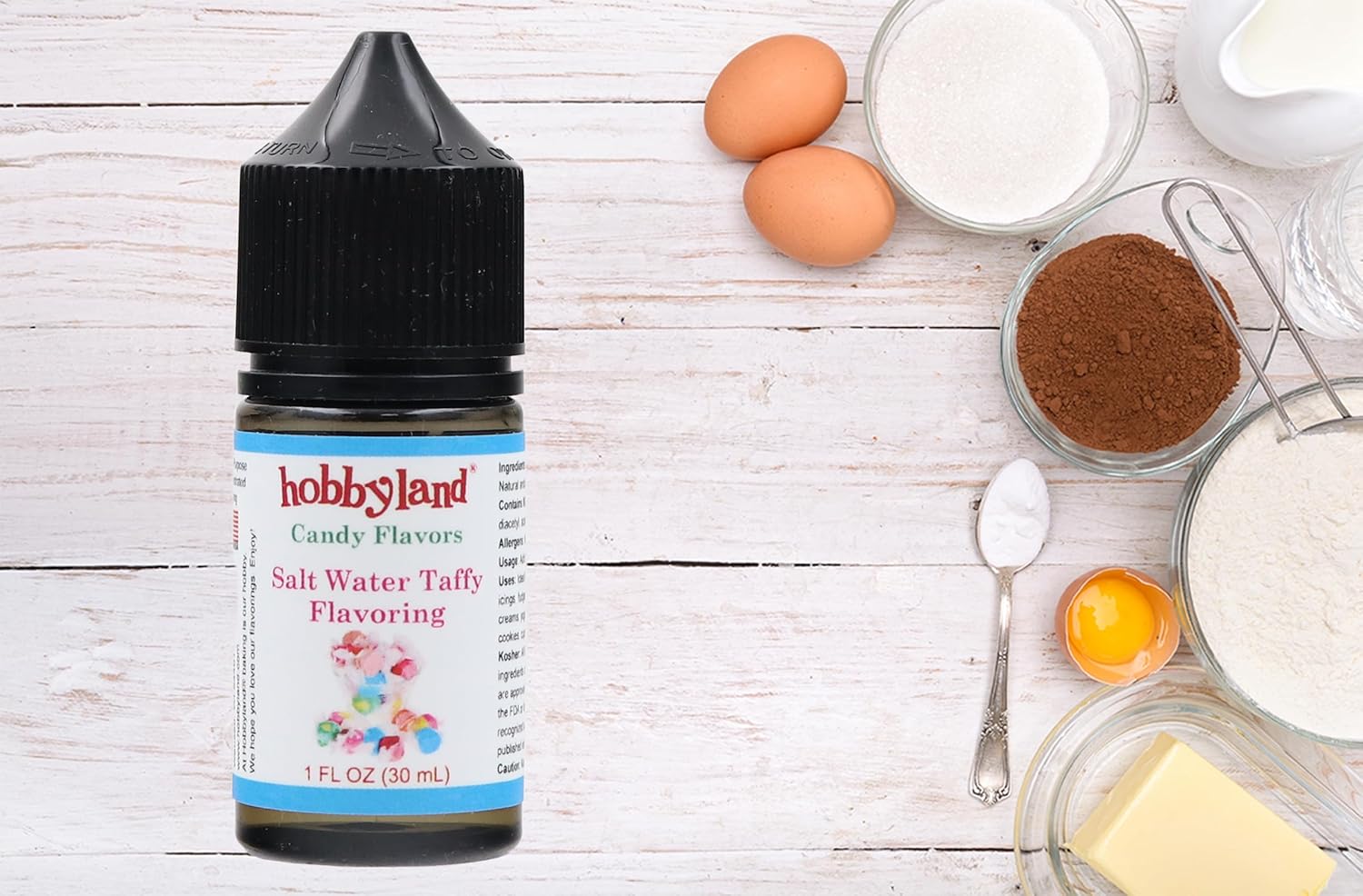 Hobbyland Sabores de caramelo (sabor a caramelo de agua salada, 1 onza líquida) Úselo como ingrediente en la preparación de alimentos y bebidas.