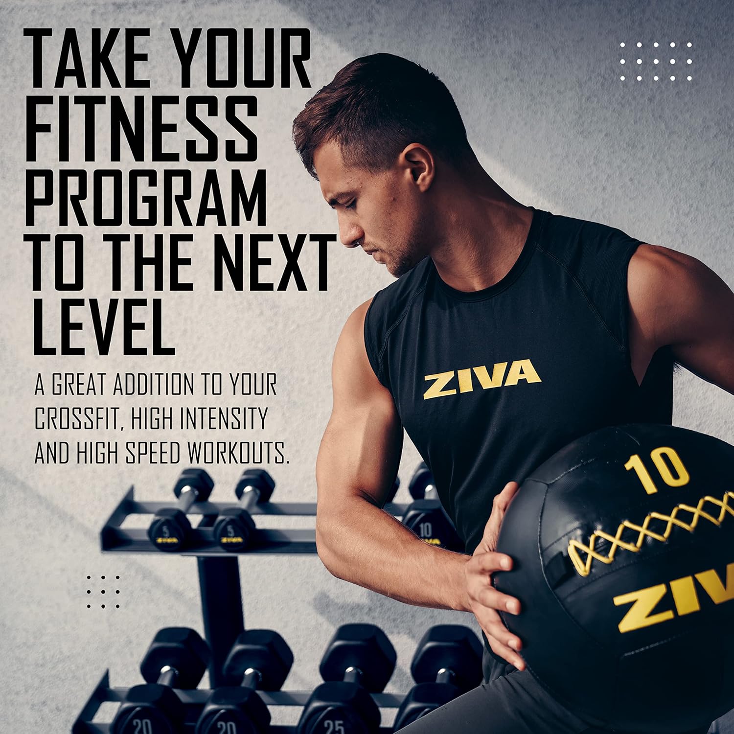 ZIVA Pelota de pared suave  Pelota de ejercicio con peso altamente duradera para entrenamiento de fuerza y acondicionamiento, varios colores, peso