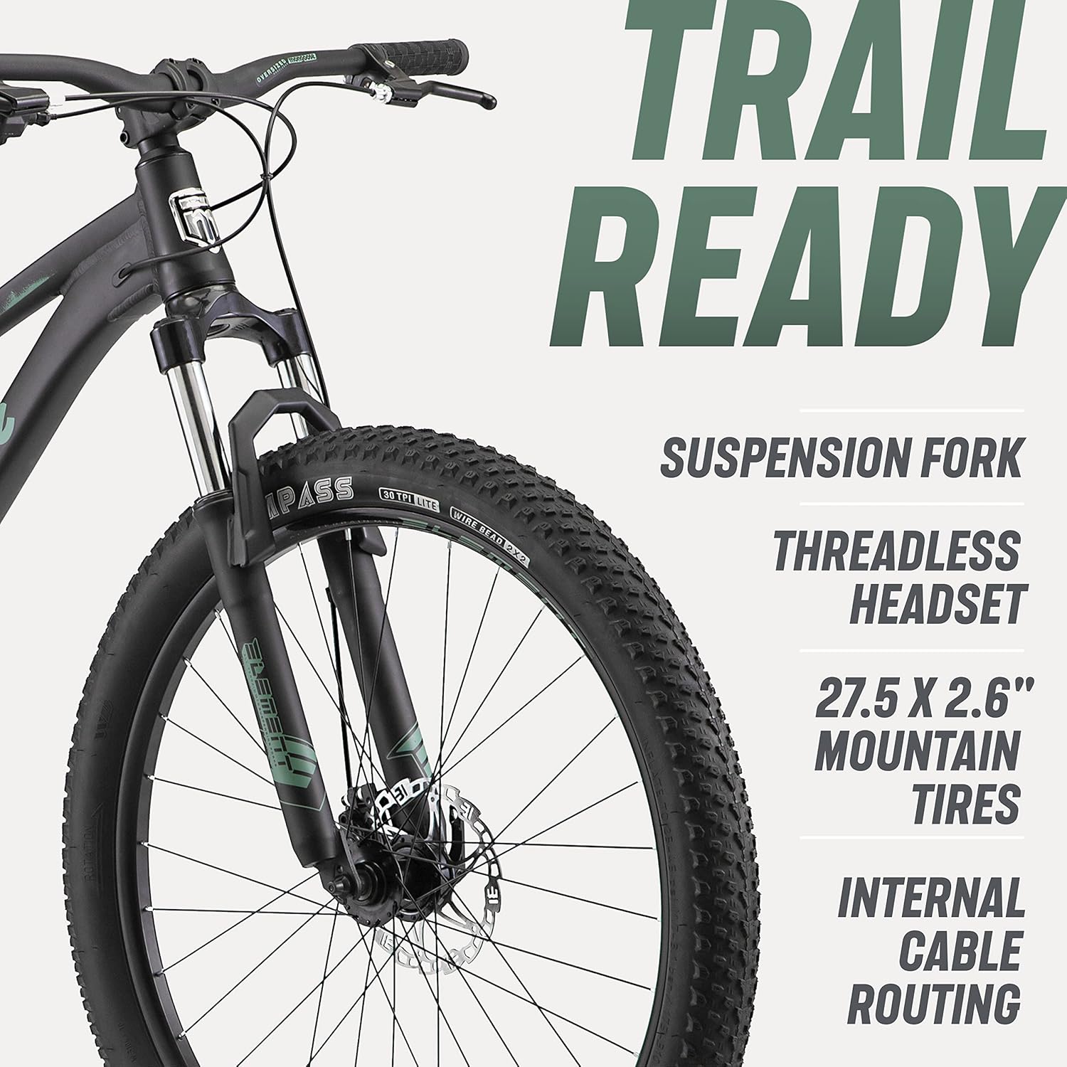 Mongoose Impasse – Bicicleta de montaña para adultos, hombres y mujeres, ruedas de 27.5 o 29 pulgadas, marco de aluminio, suspensión completa,