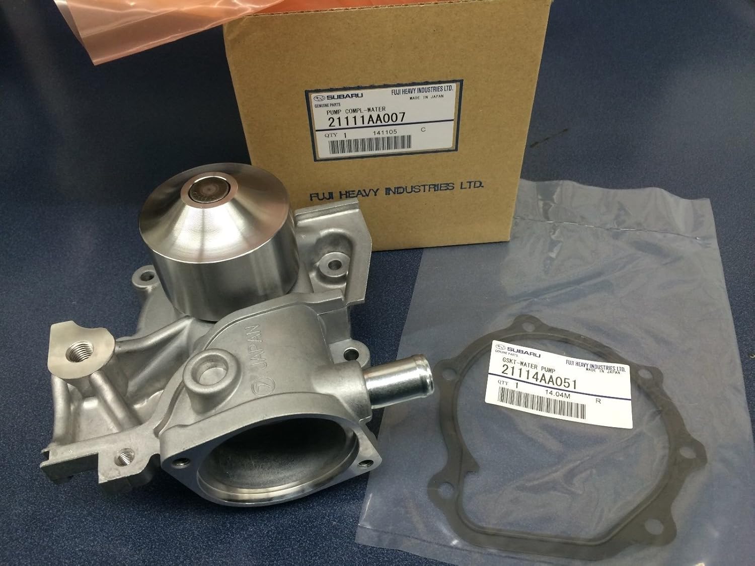 Subaru Kit Bomba y Junta Refrigerante Agua Legacy Forester Outback Impreza Baja OEM