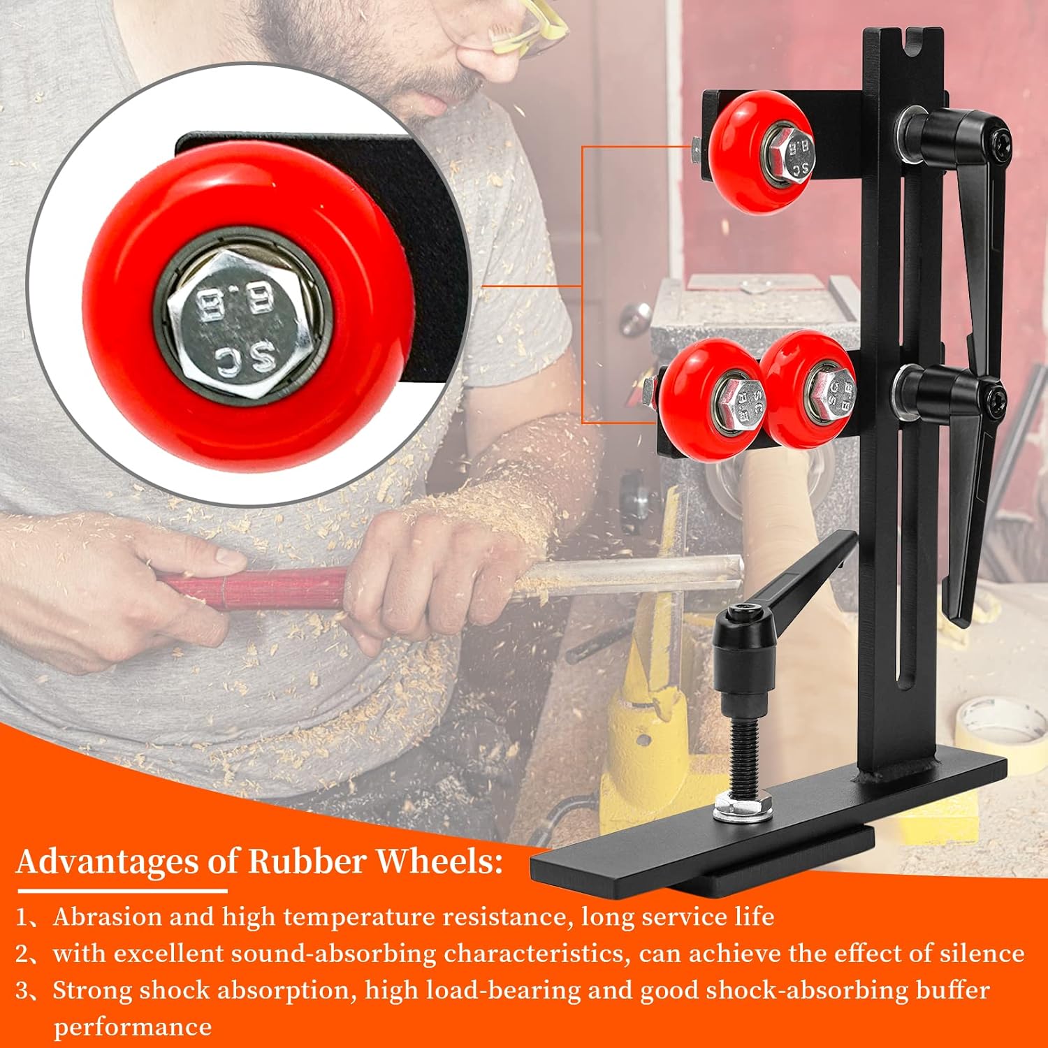 Soporte constante para torno de madera, soporte constante para carpintería en forma de L, soporte de herramientas de torno, herramientas de torno de