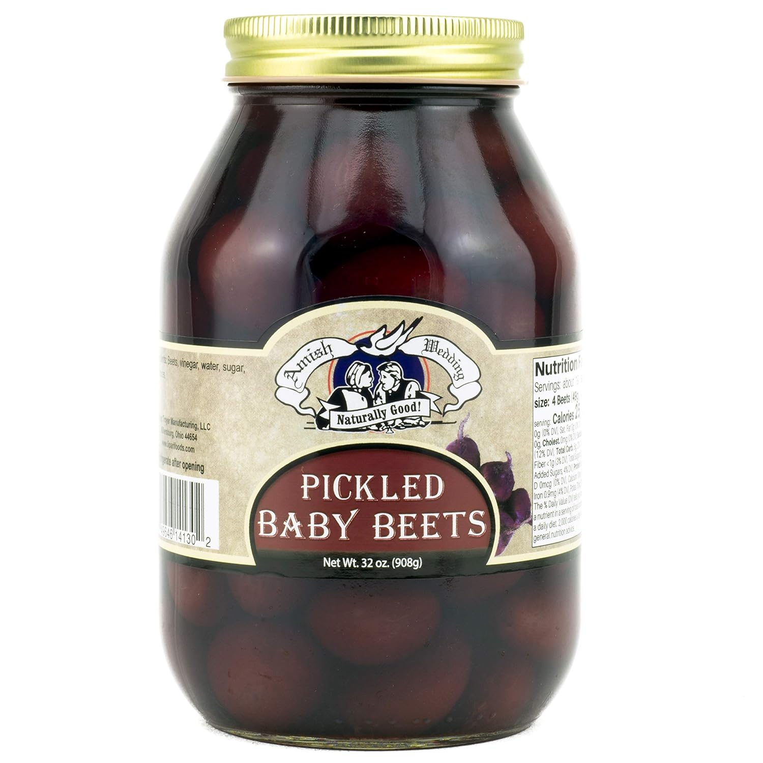 Amish Wedding Remolacha bebé en escabeche 32oz