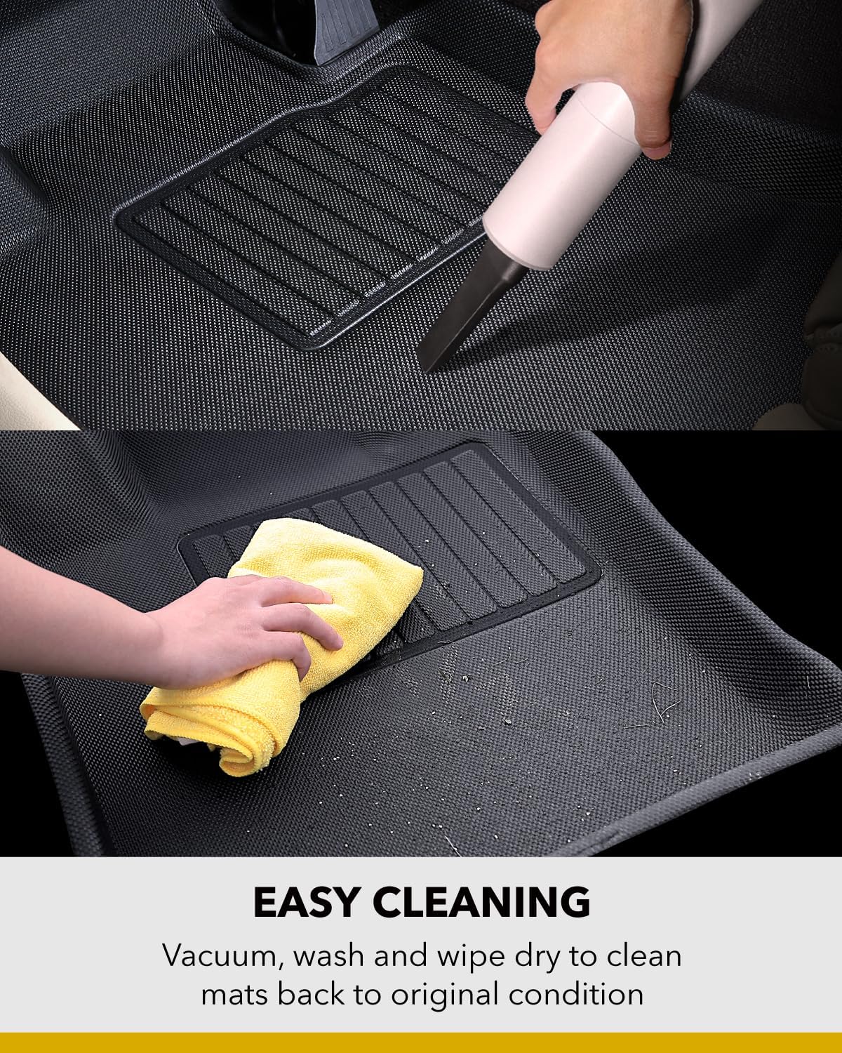 3D MAXpider Alfombrillas alfombradas para todo tipo de clima, ajuste personalizado para Chevrolet Bolt EUV 2022-2022, revestimientos de piso de