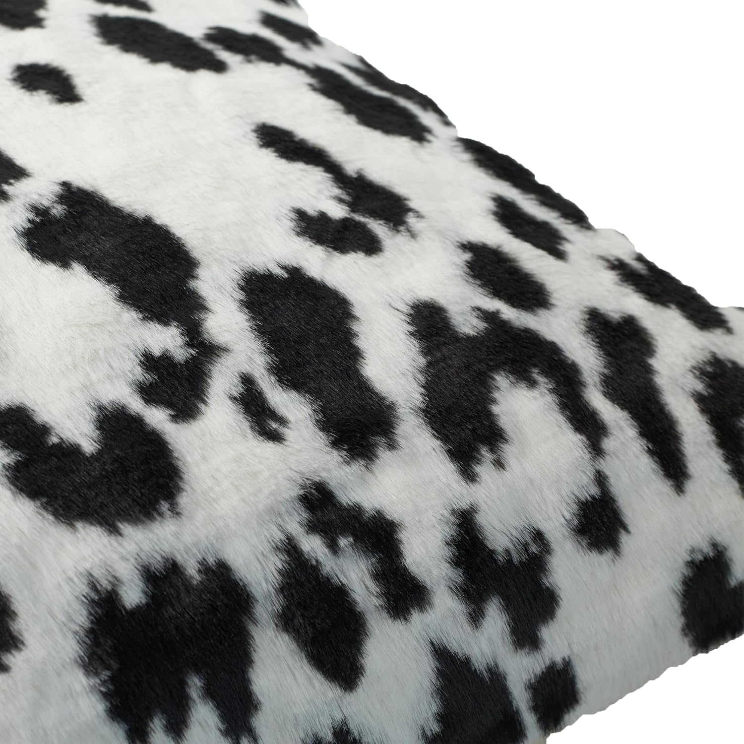 Juego de 2 fundas de almohada de sherpa, acogedoras y esponjosas fundas de cojín decorativas para sofá, cama, 18 x 18 pulgadas, dálmata