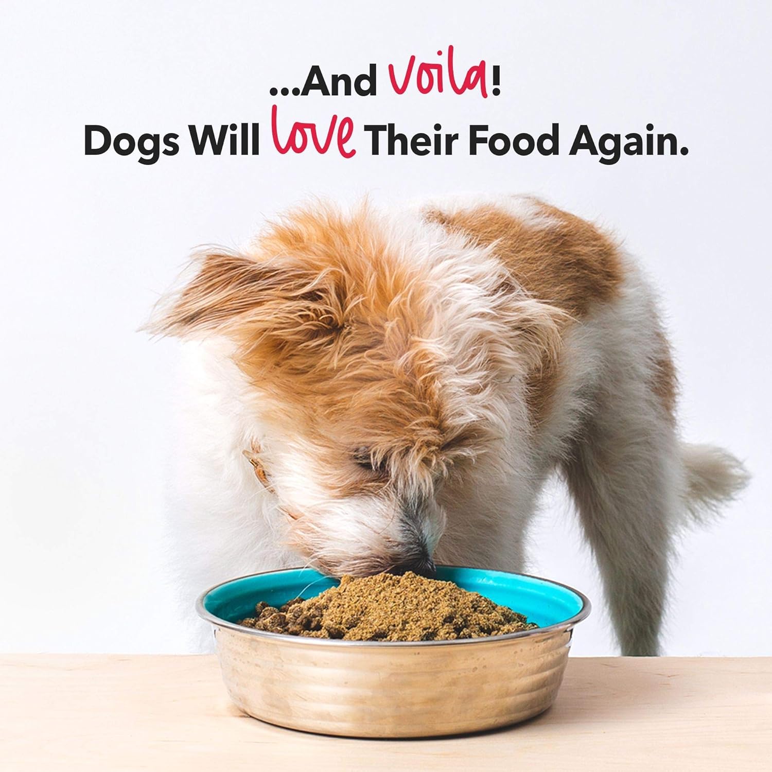 iHeartDogs Decoración de comida para perros  Condimento de comida cruda liofilizada para perros  Mezclador de comida de superalimentos sin granos