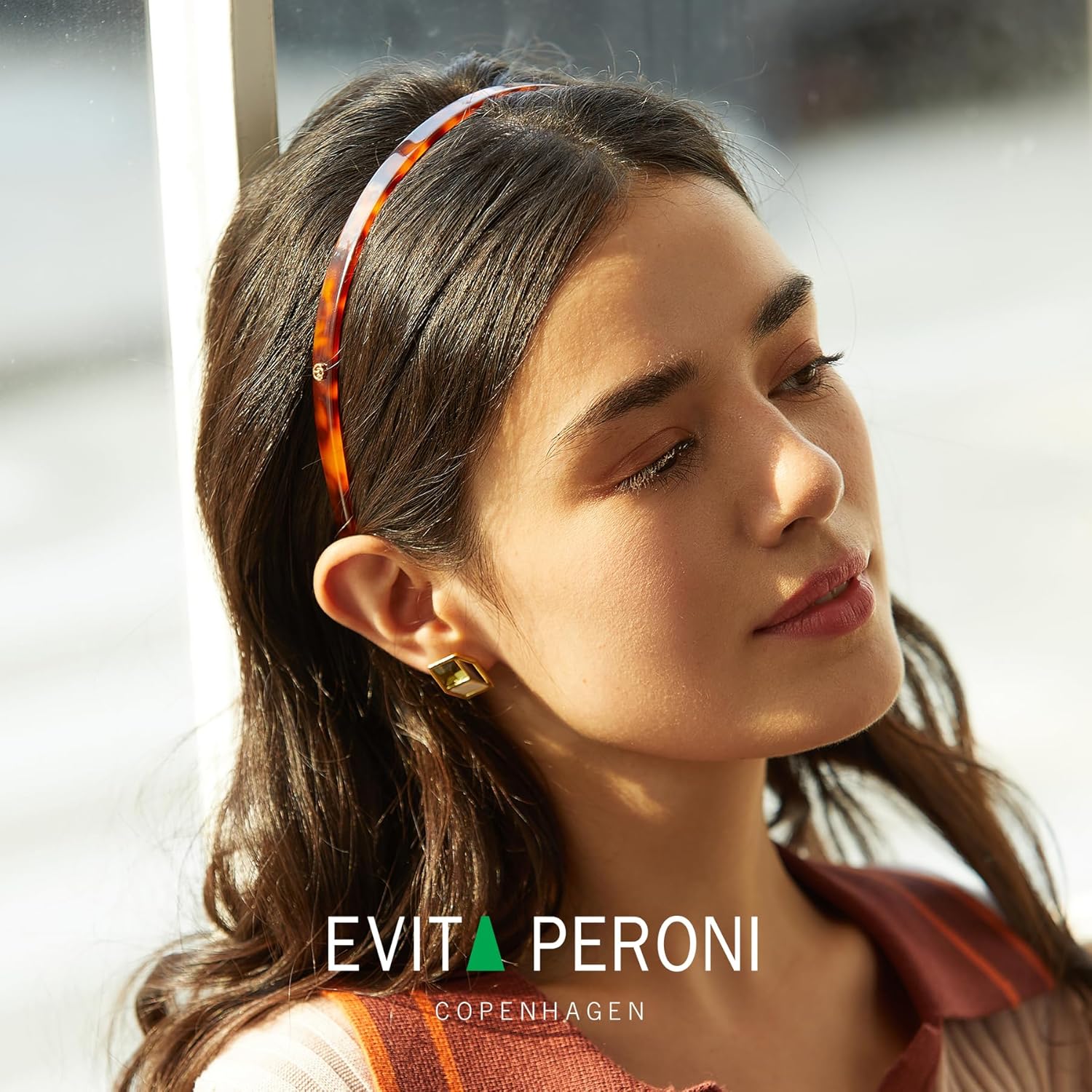 EVITA PERONI Banda para el cabello diseñada para gafas sin presión, sin dolor de cabeza, cómodas diademas para mujeres, diademas finas