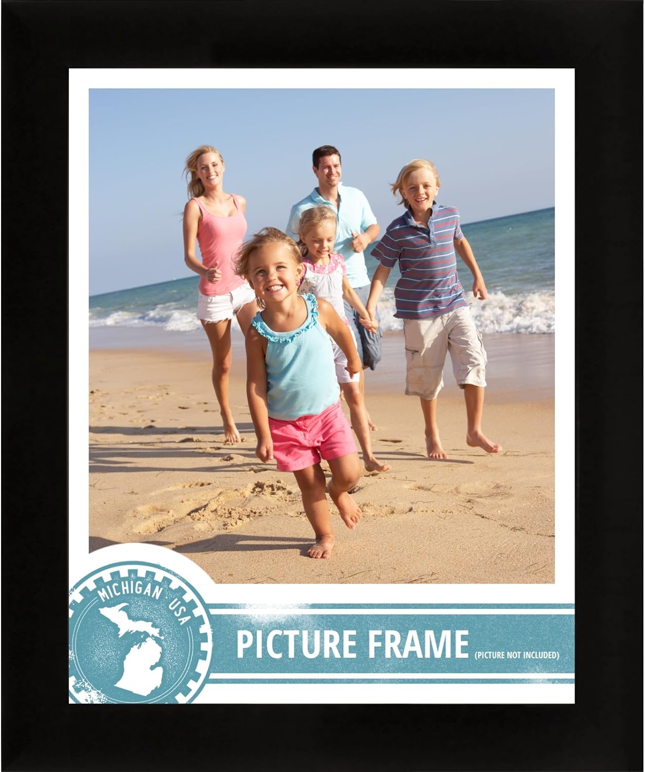 Marco de fotos Craig Frames, acabado liso, 2,5cm de ancho, de conglomerado de madera