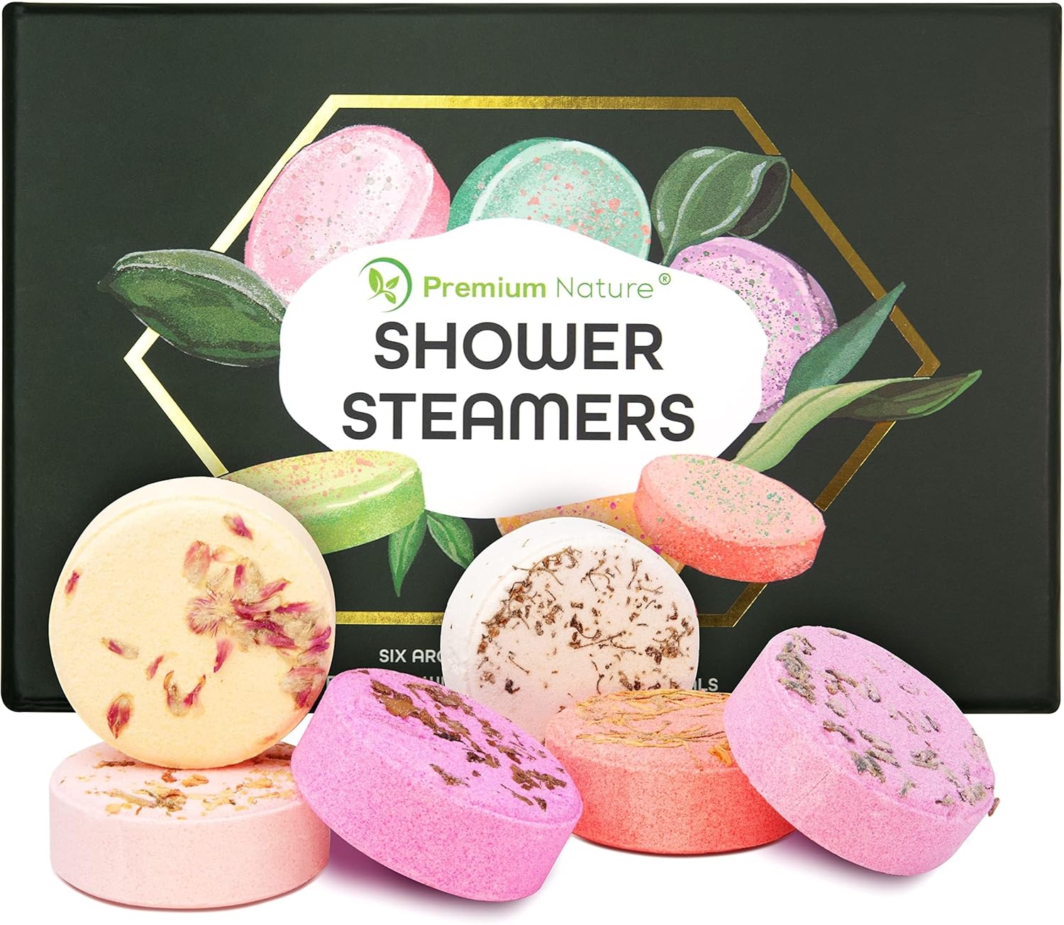Vaporizadores de ducha de aromaterapia, paquete de 6 vaporizadores de ducha para mujeres, regalos de bombas de ducha, aromaterapia, regalos