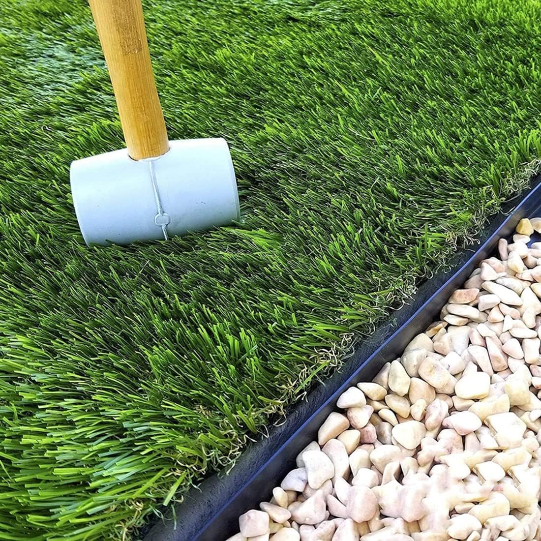 Estacas de metal de 12 pulgadas, 50 púas de jardinería de metal sólido resistente, clavos de anclaje para bordes de pavimentación, barrera de