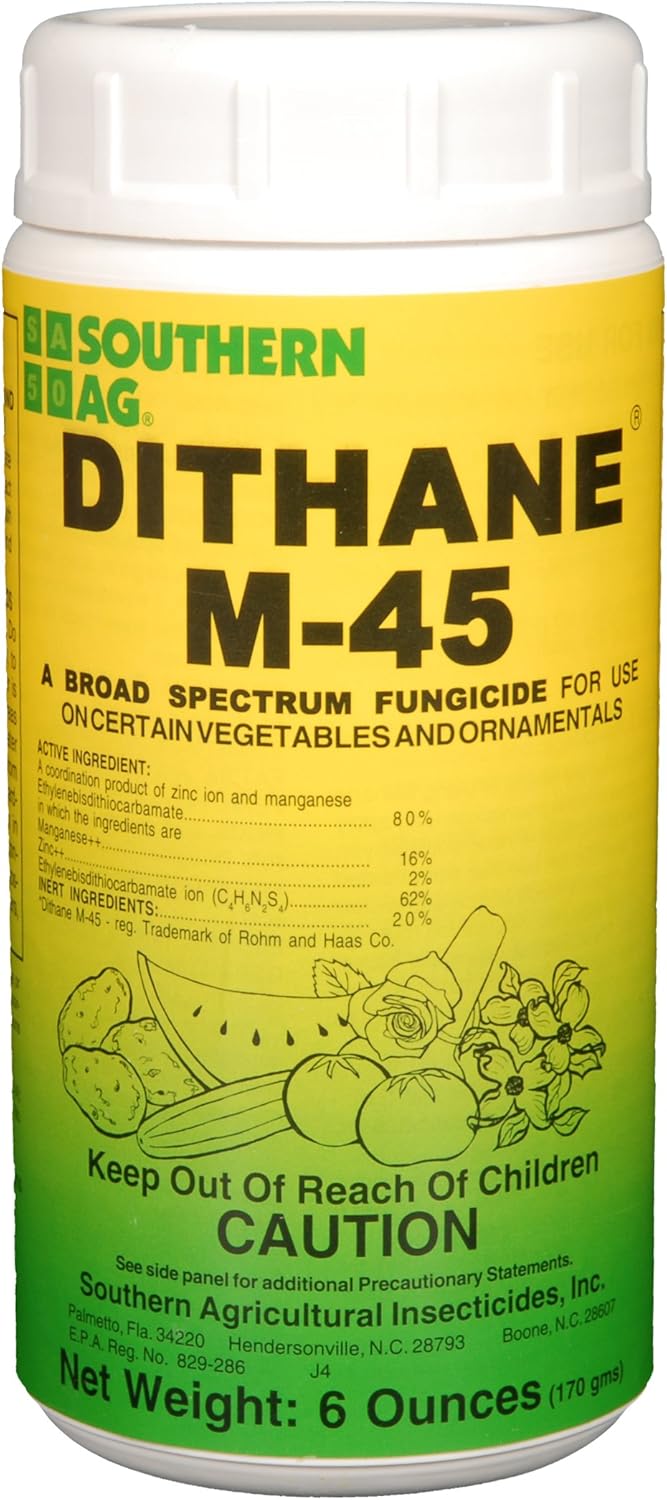 Southern Ag Dithane M-45 Control de hongos y enfermedades (6 onzas)