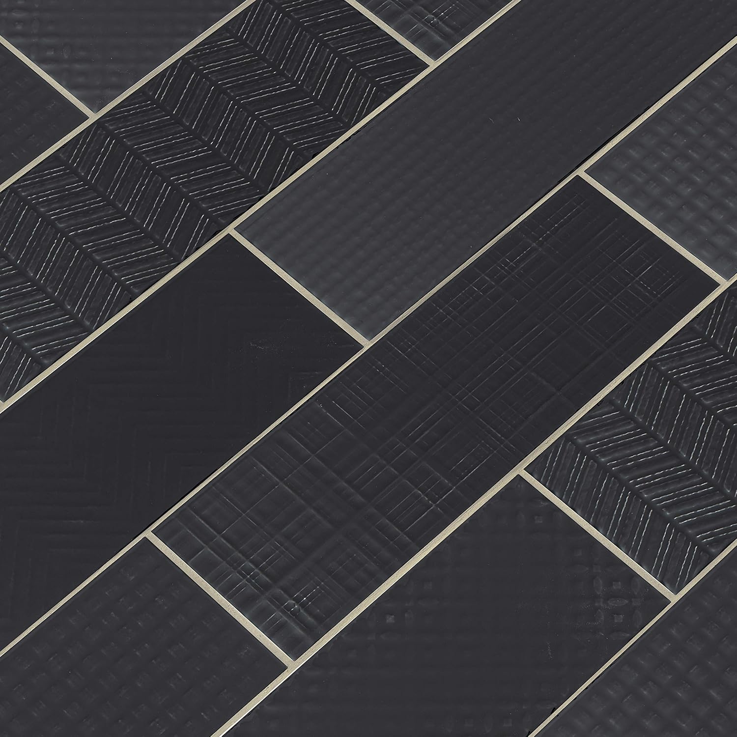 MSI Urbano Ink – Azulejo de pared de metro de cerámica brillante de 4 x 12 pulgadas para baño, cocina, azulejos de pared decorativos y azulejos de