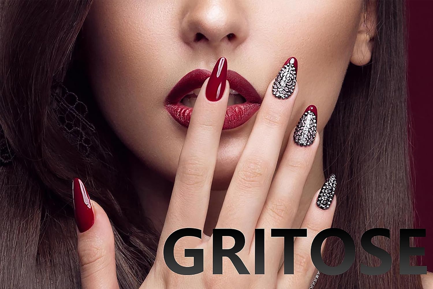 24 uñas postizas largas a presión con punta francesa con lazo de encanto, diseños de camelia, uñas adhesivas de cobertura completa, uñas adhesivas