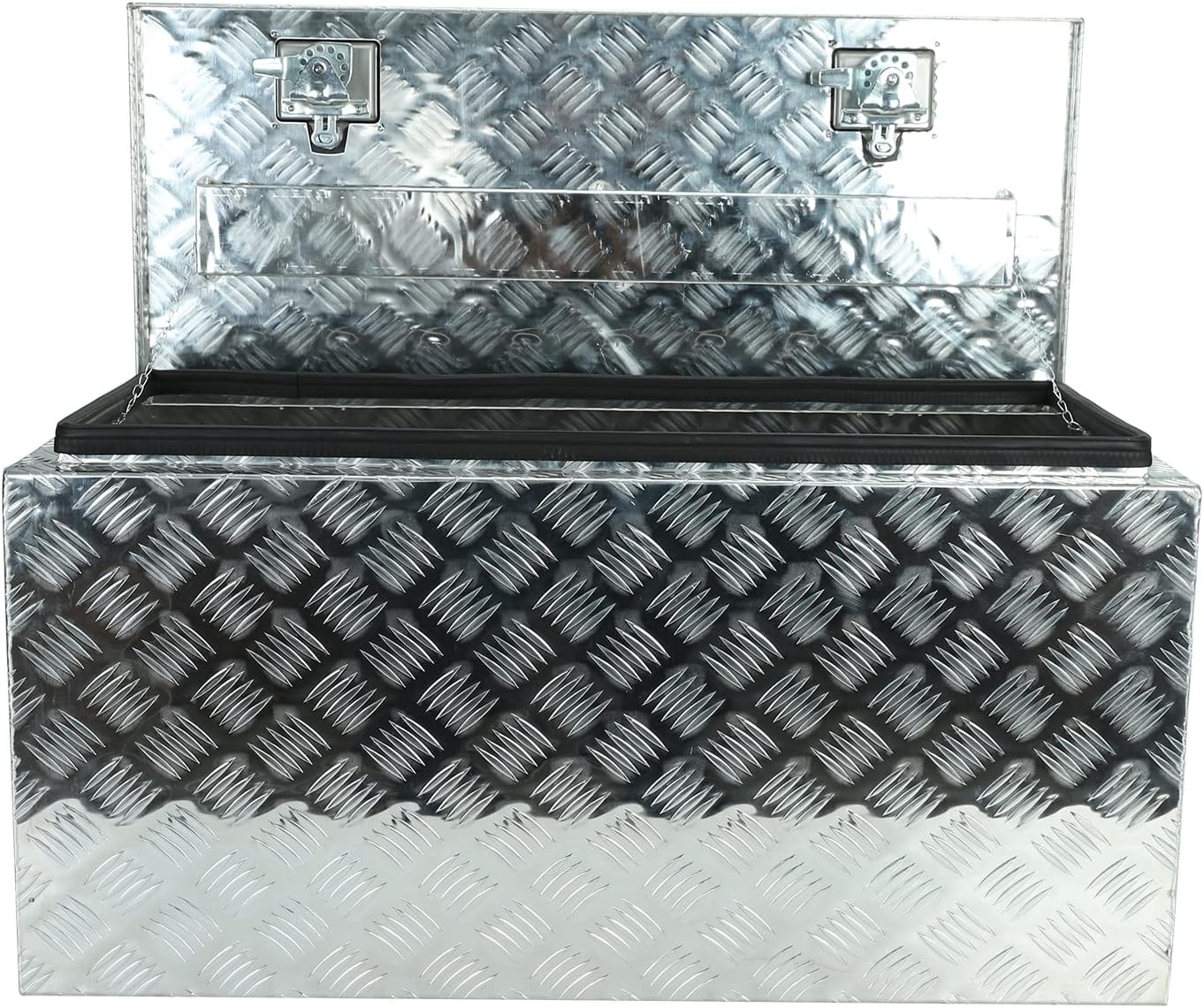 EASYBERG Caja de herramientas de aluminio de 36 pulgadas, caja de herramientas de 5 bares, caja de herramientas de almacenamiento Orgainzer con