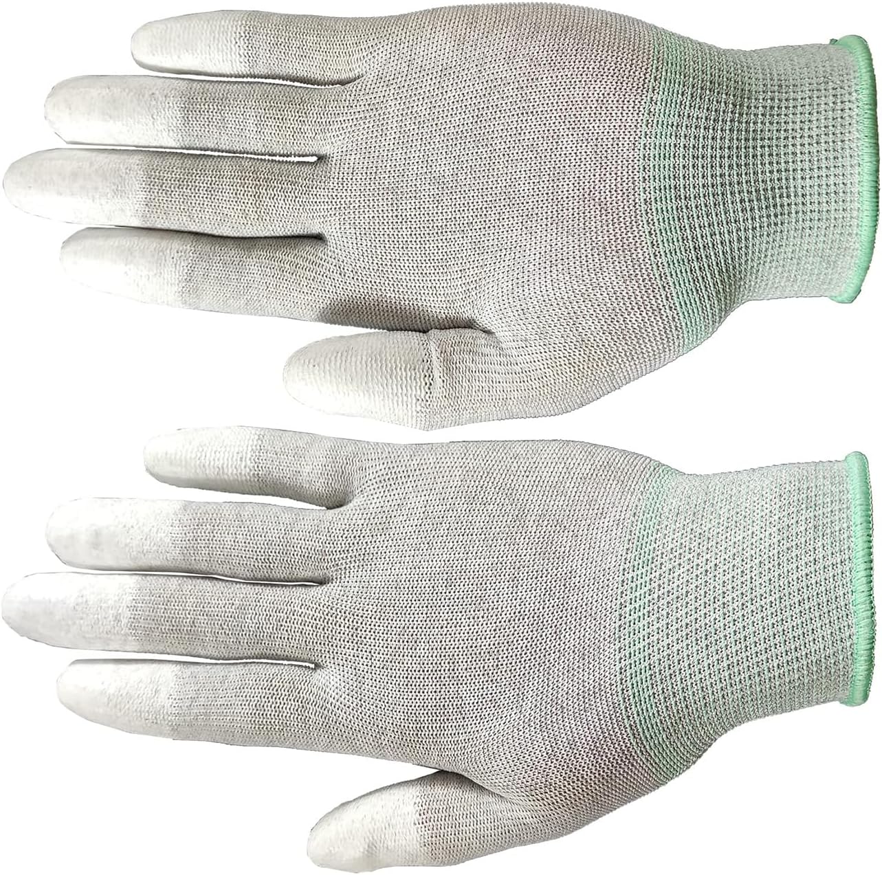 ABCISI Guantes de trabajo, guantes ESD, guantes de fibra de carbono de alta resistencia, guantes antiestáticos, antideslizantes, mediano, 10 pares